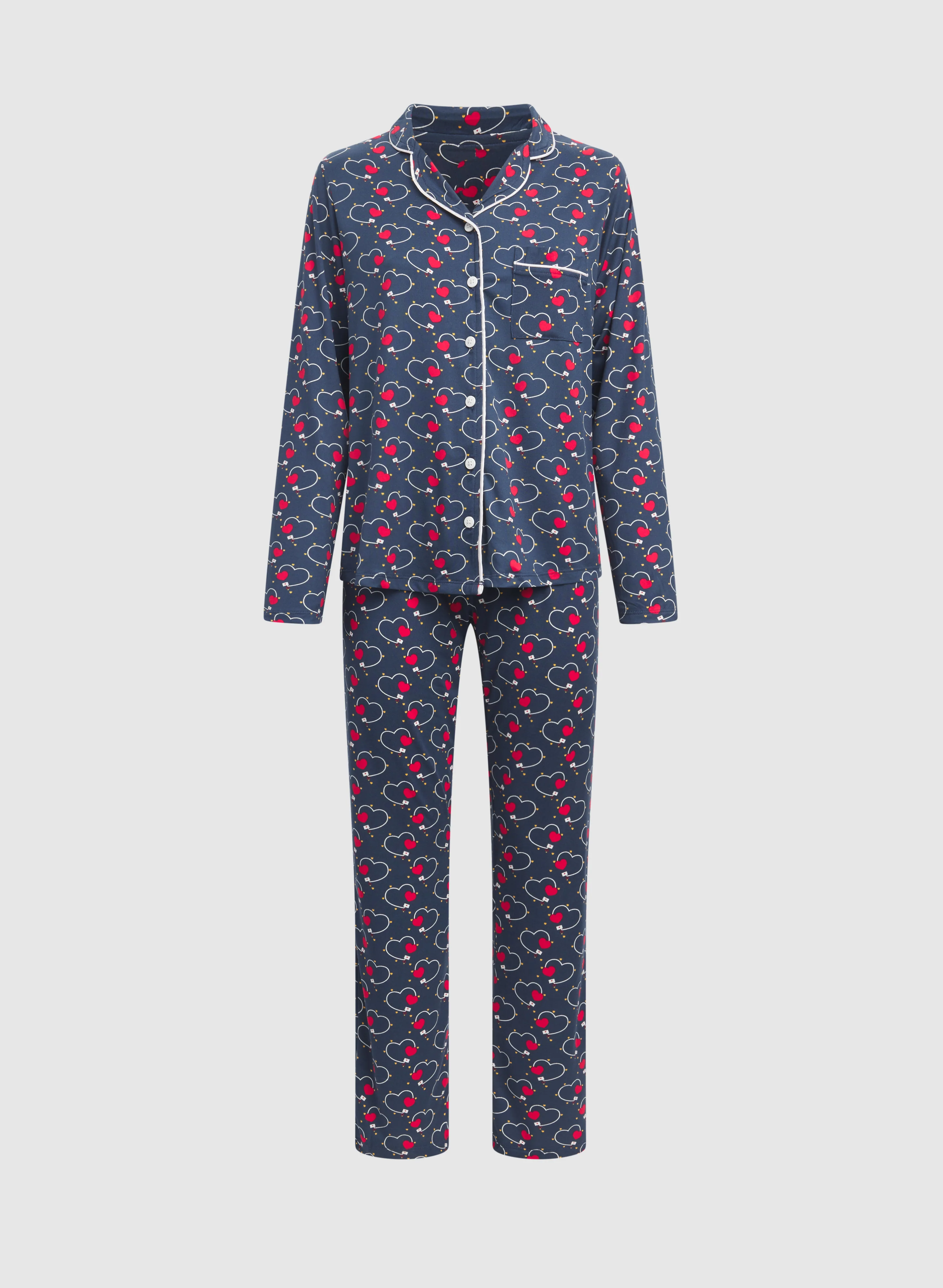 Heart Print Pyjama Set - Image 4