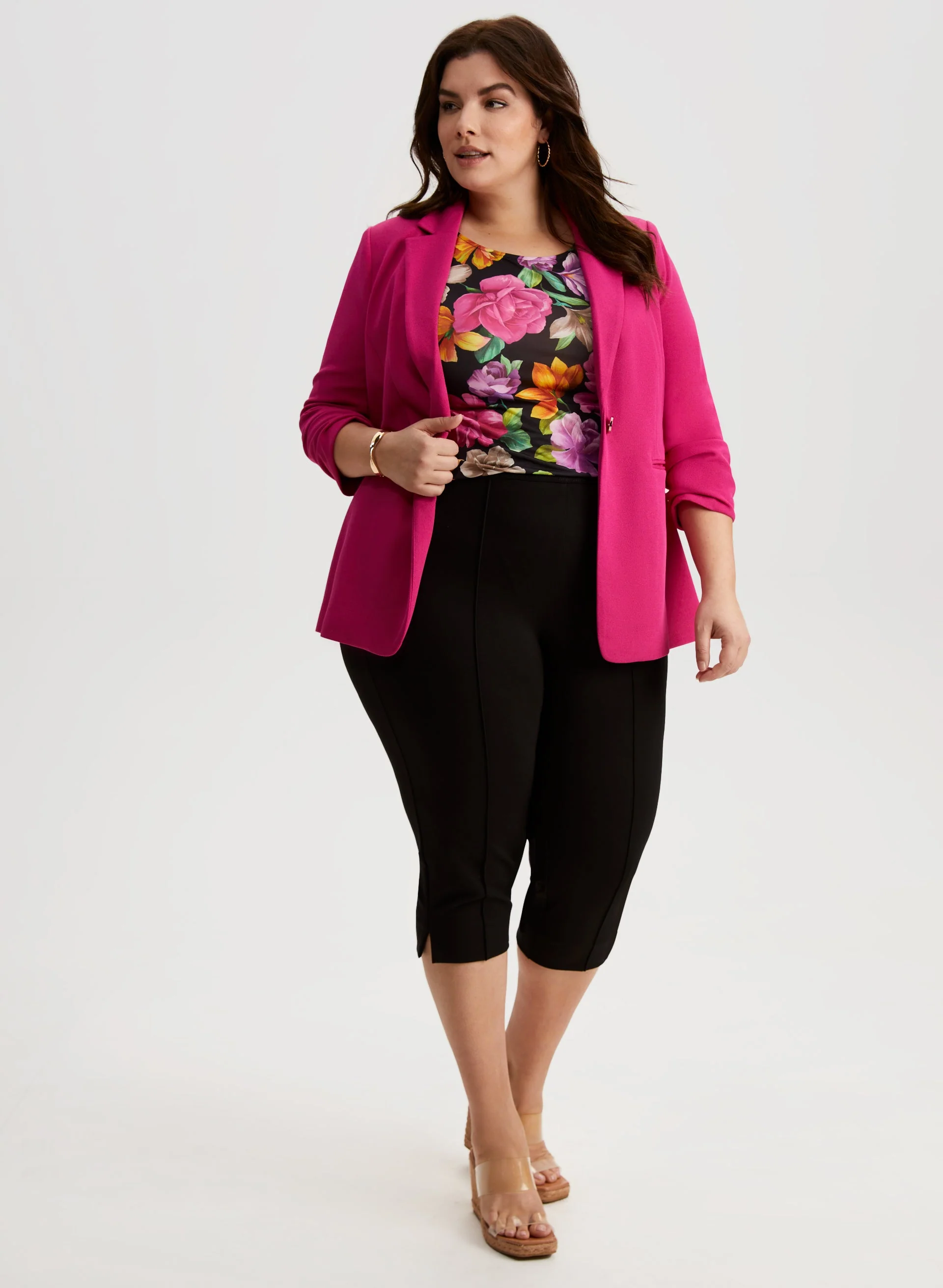 Hem Slit Capris - Image 3