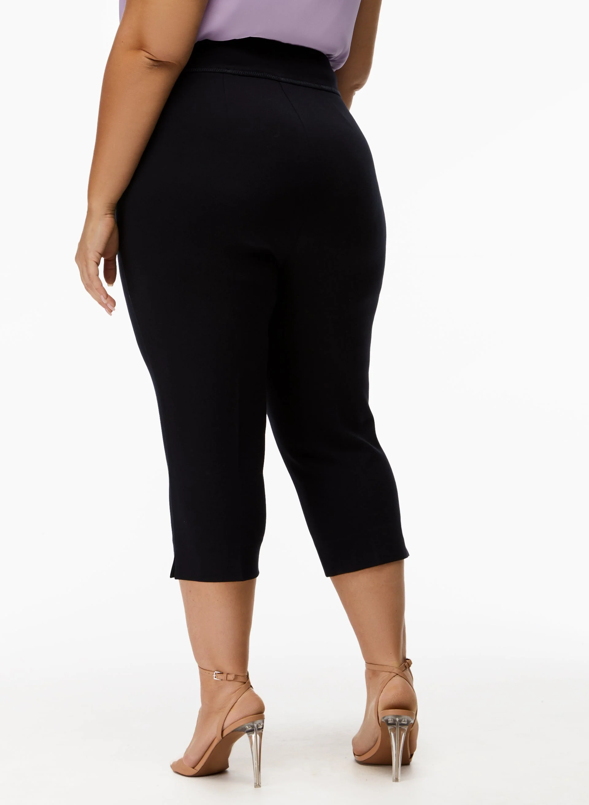 Hem Slit Capris - Image 2