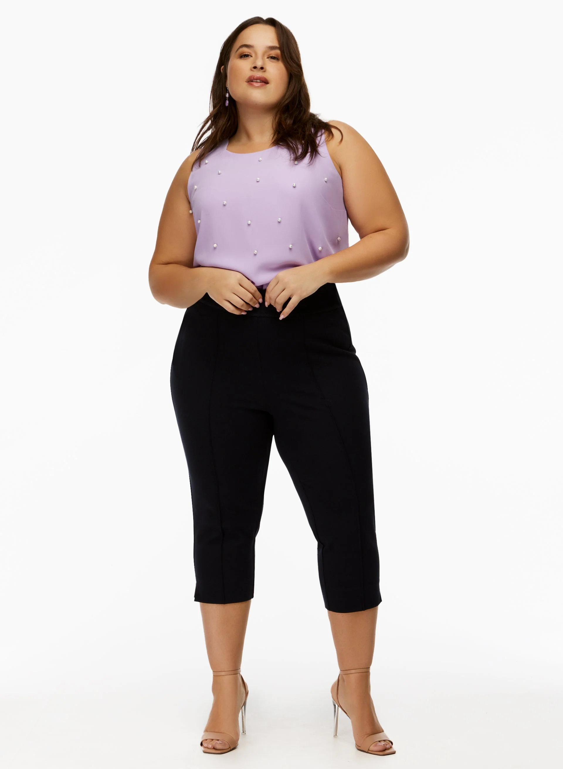 Hem Slit Capris - Image 3
