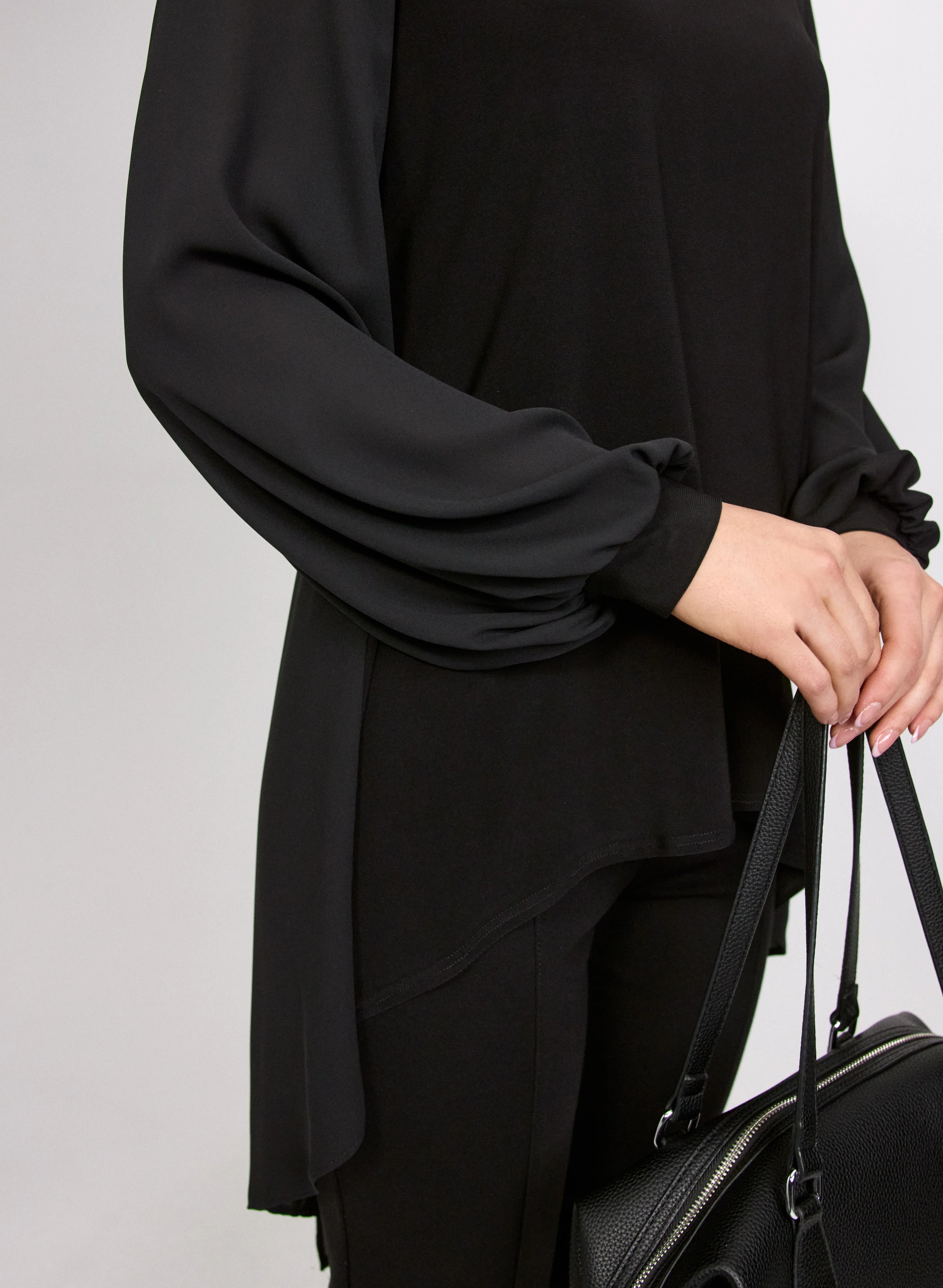 High-Low Chiffon Hem Top - Image 5