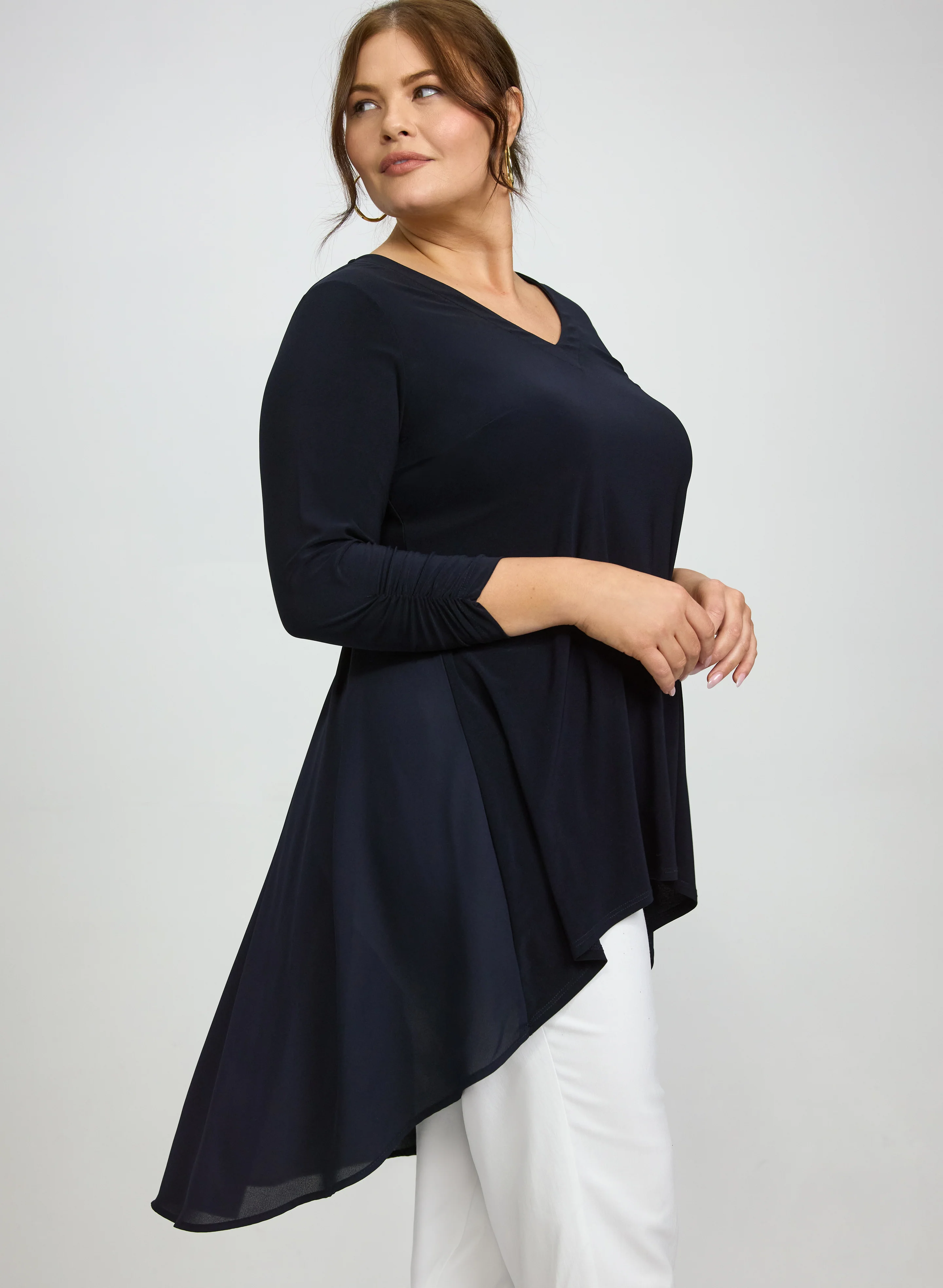 High-Low Chiffon Tunic - Image 2