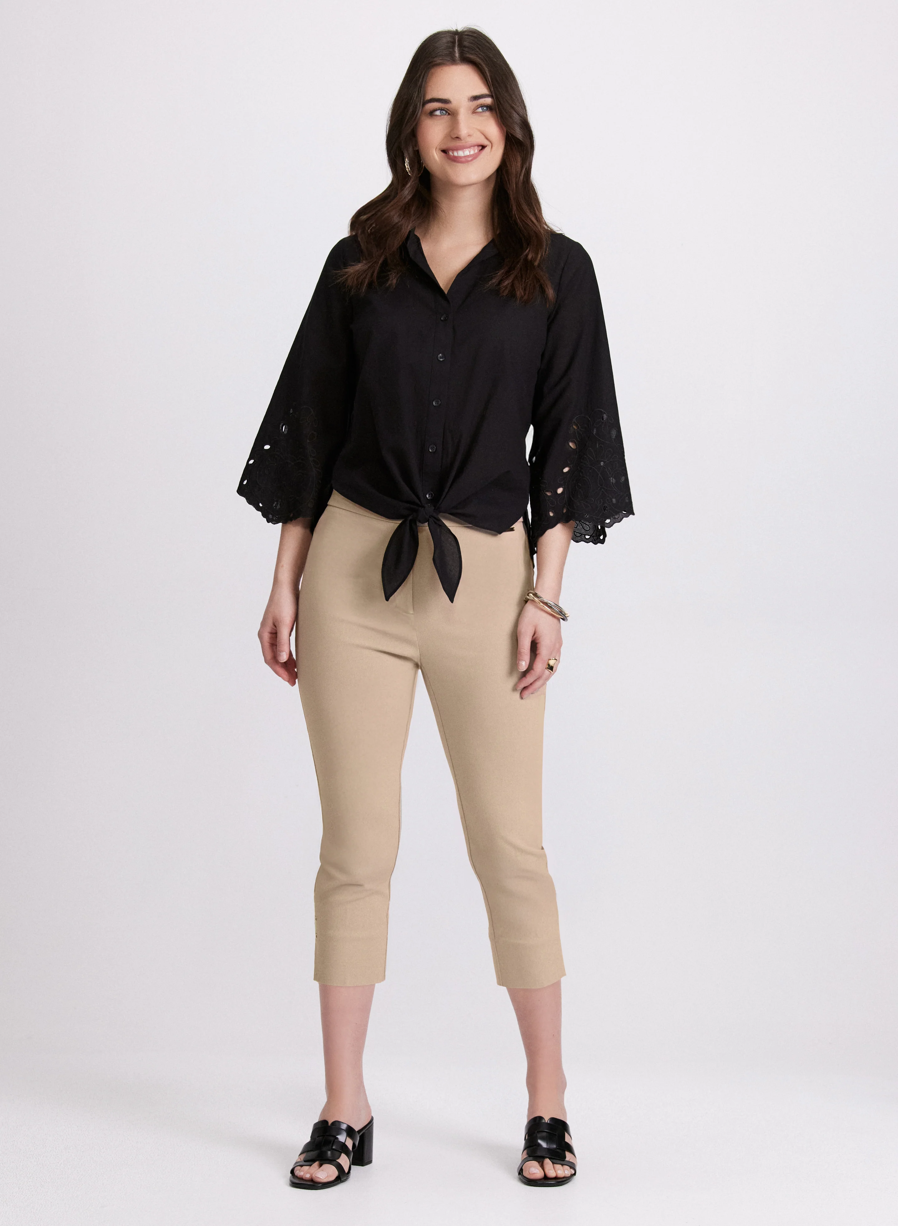 High-Rise Bengaline Capris - Image 3