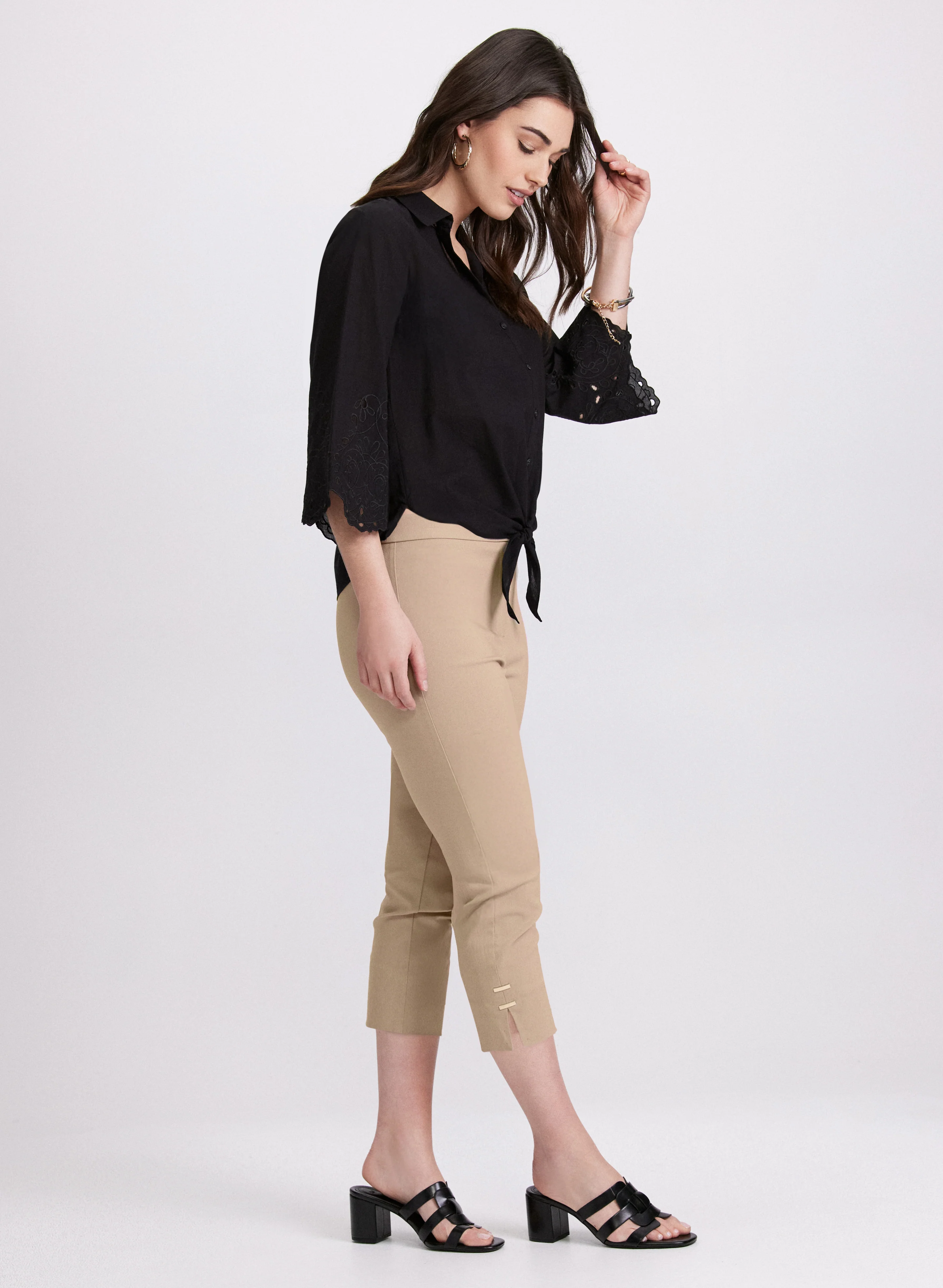High-Rise Bengaline Capris - Image 5