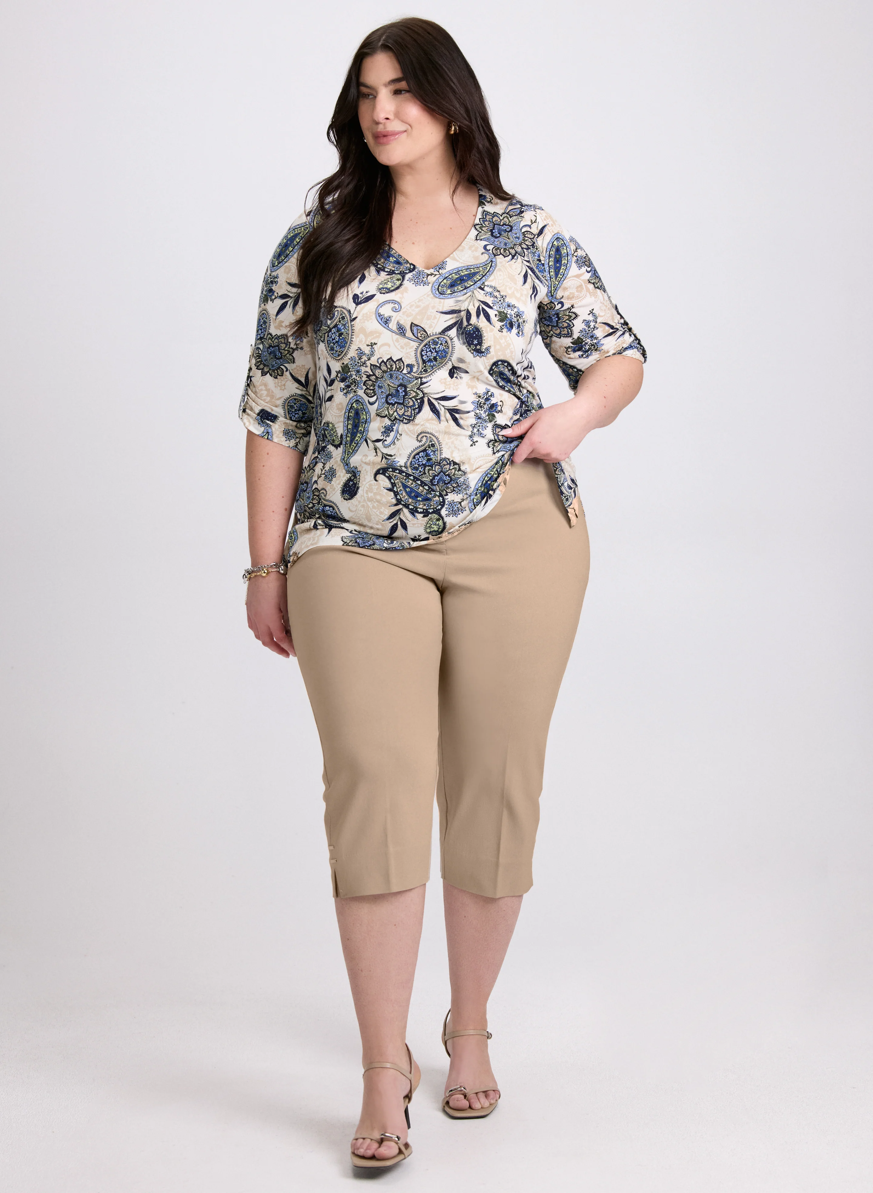 High-Rise Bengaline Capris - Image 5