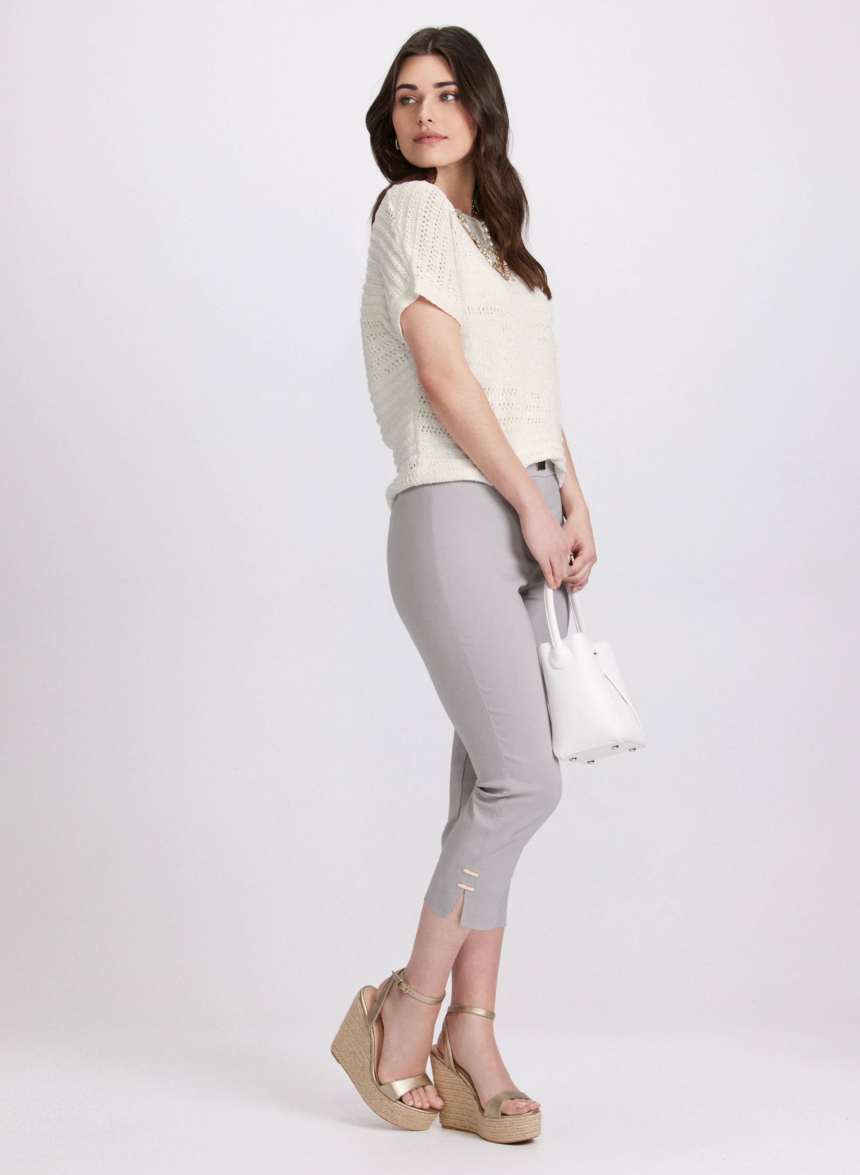 High-Rise Bengaline Capris - Image 5