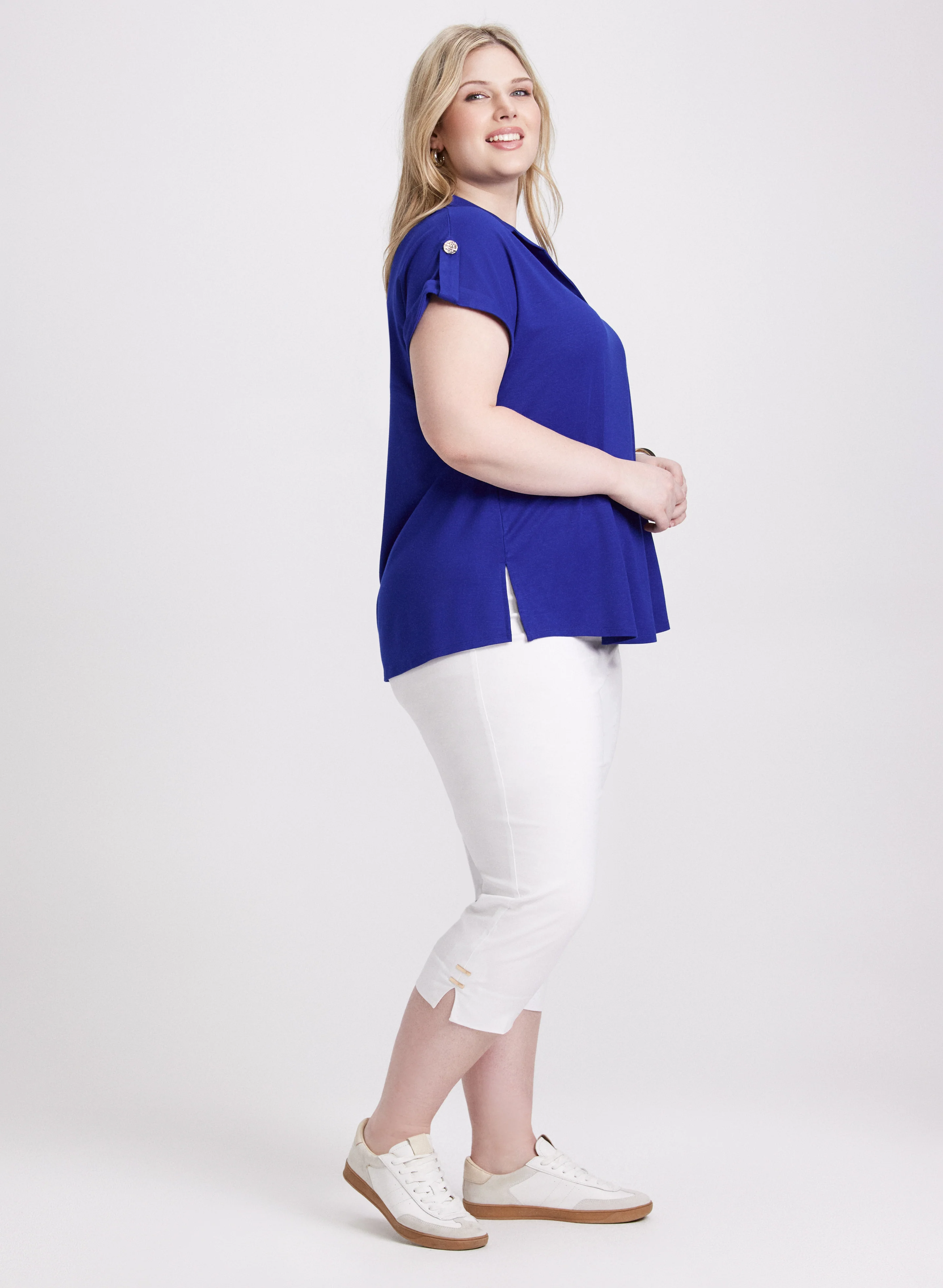High-Rise Bengaline Capris - Image 3