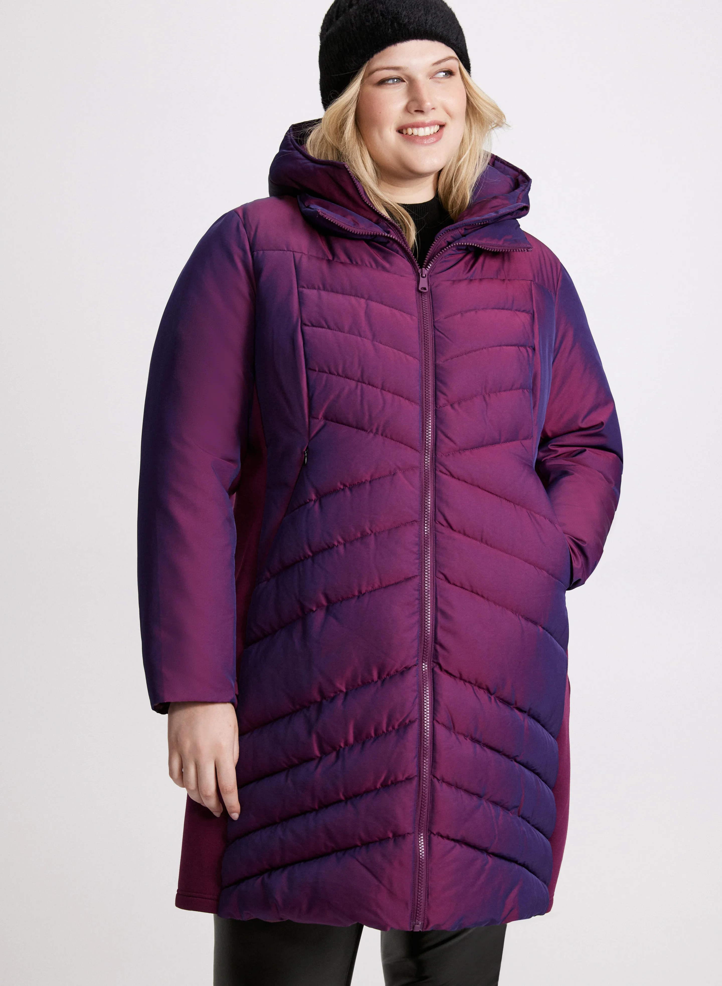Bernardo - Hooded Iridescent Puffer Coat - Image 7