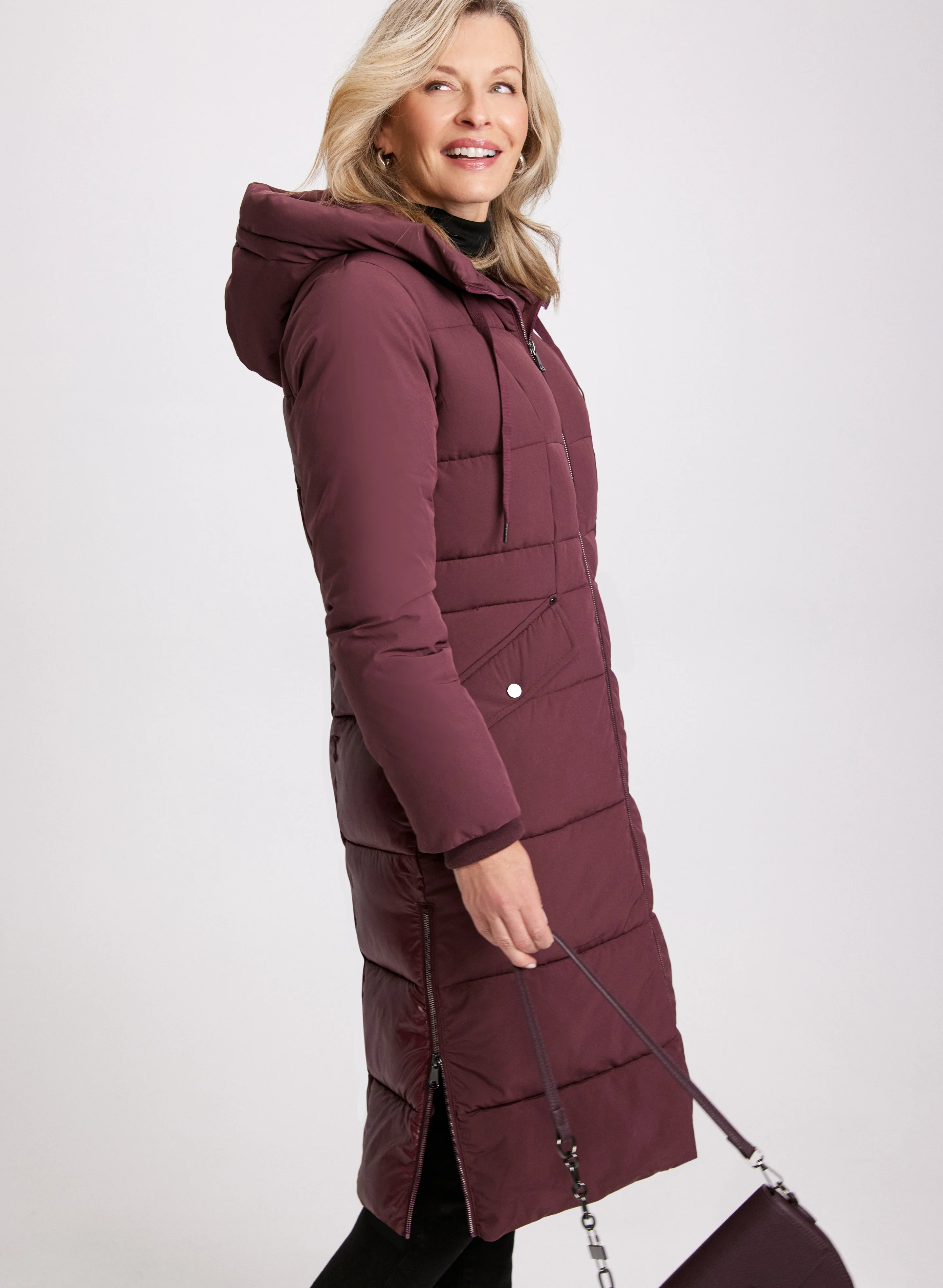 Mixed Puffer Coat - Image 3