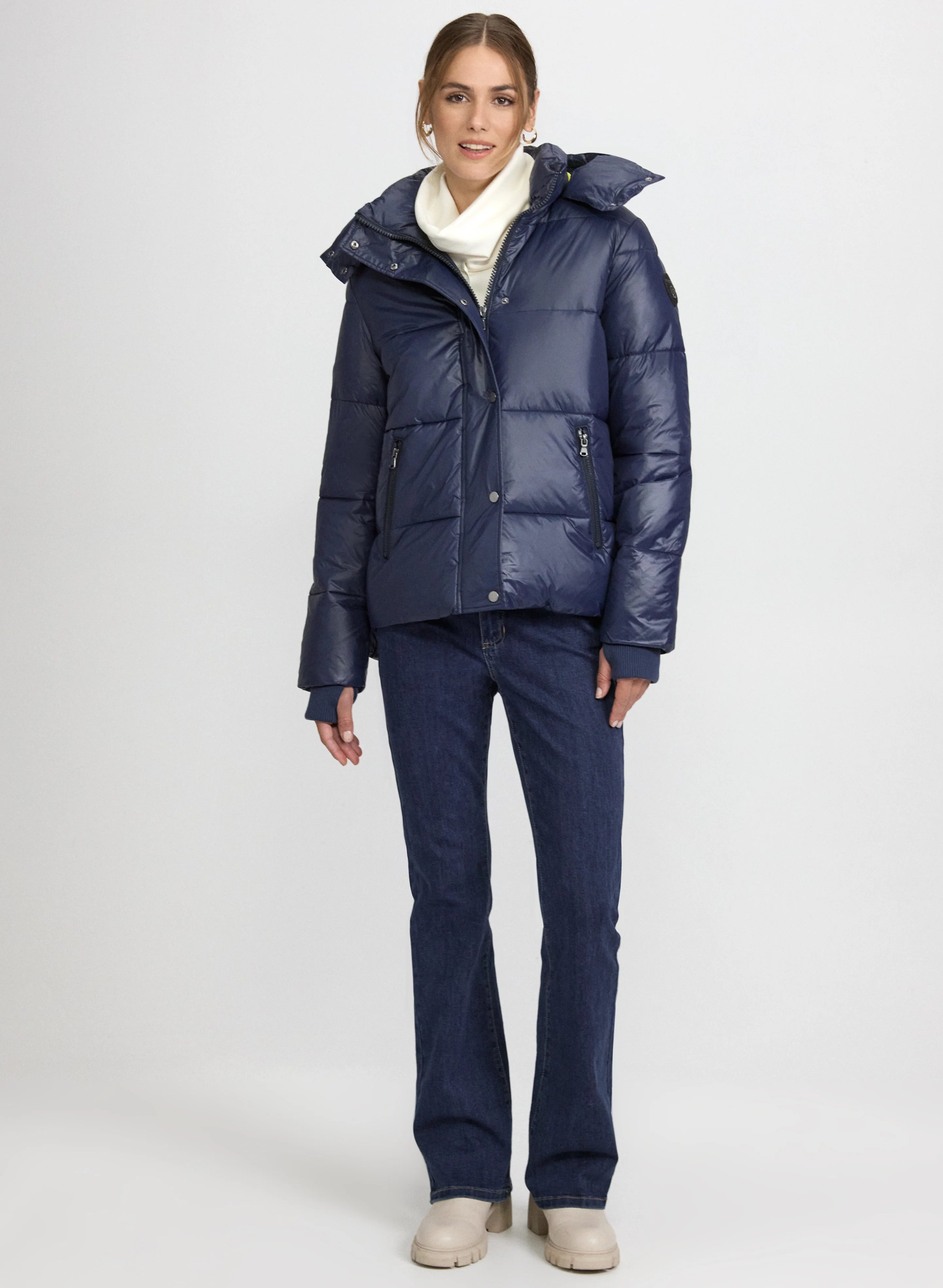 Hooded Puffer Coat - Image 2