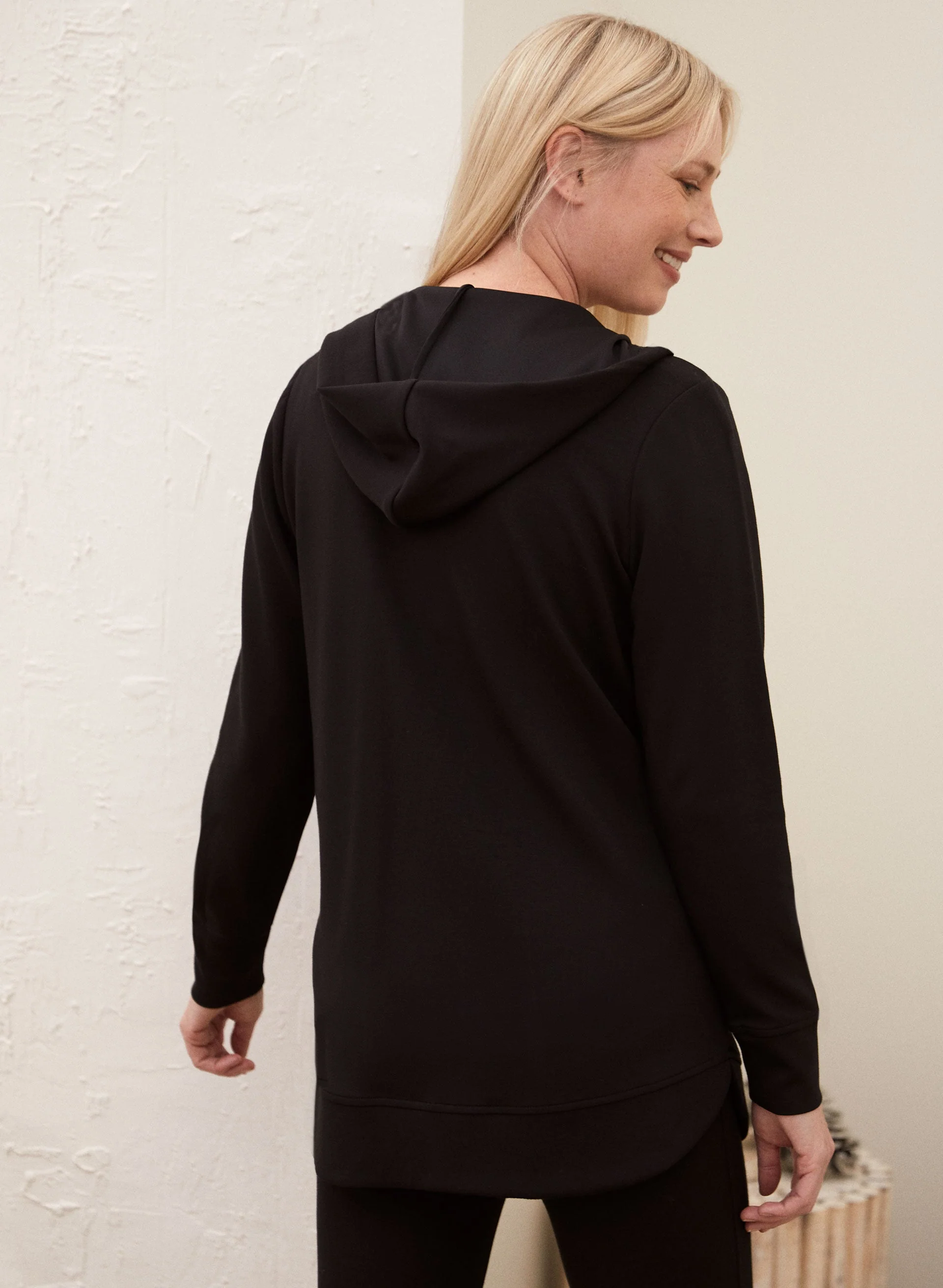 Hooded Zip Front Sweatshirt - Image 3