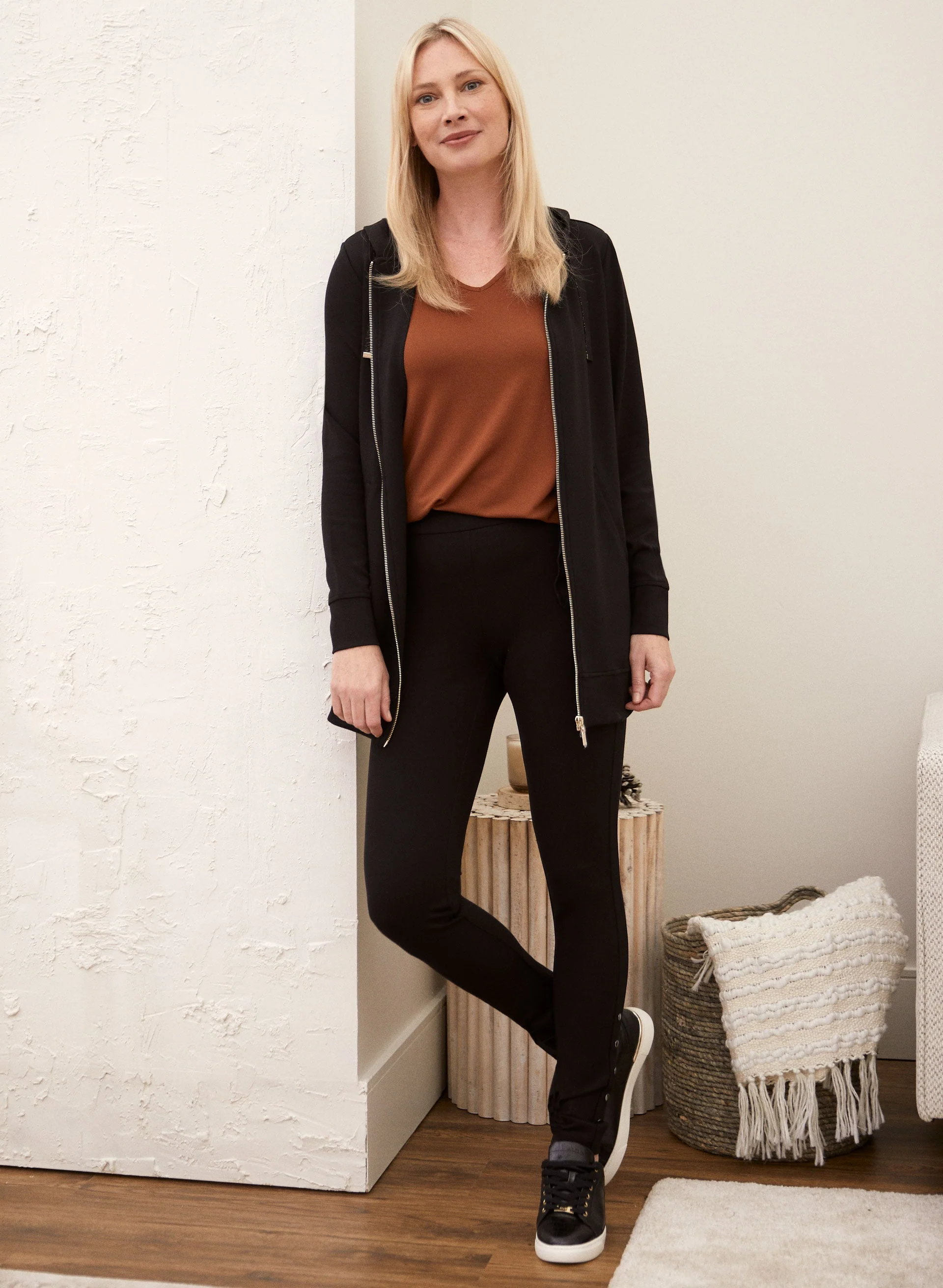 Hooded Zip Front Sweatshirt - Image 4