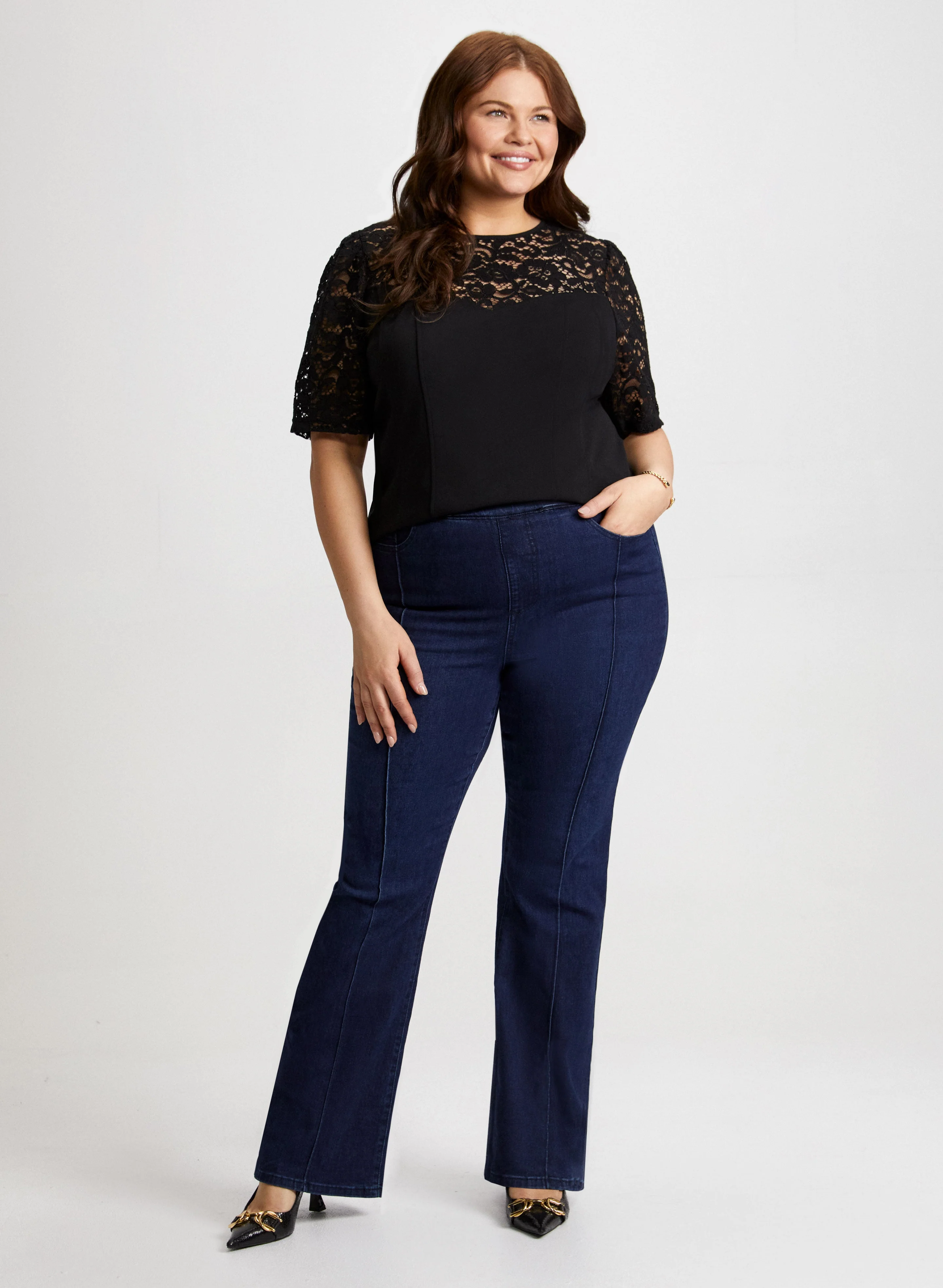 Illusion Neck Corset-Style Top - Image 3