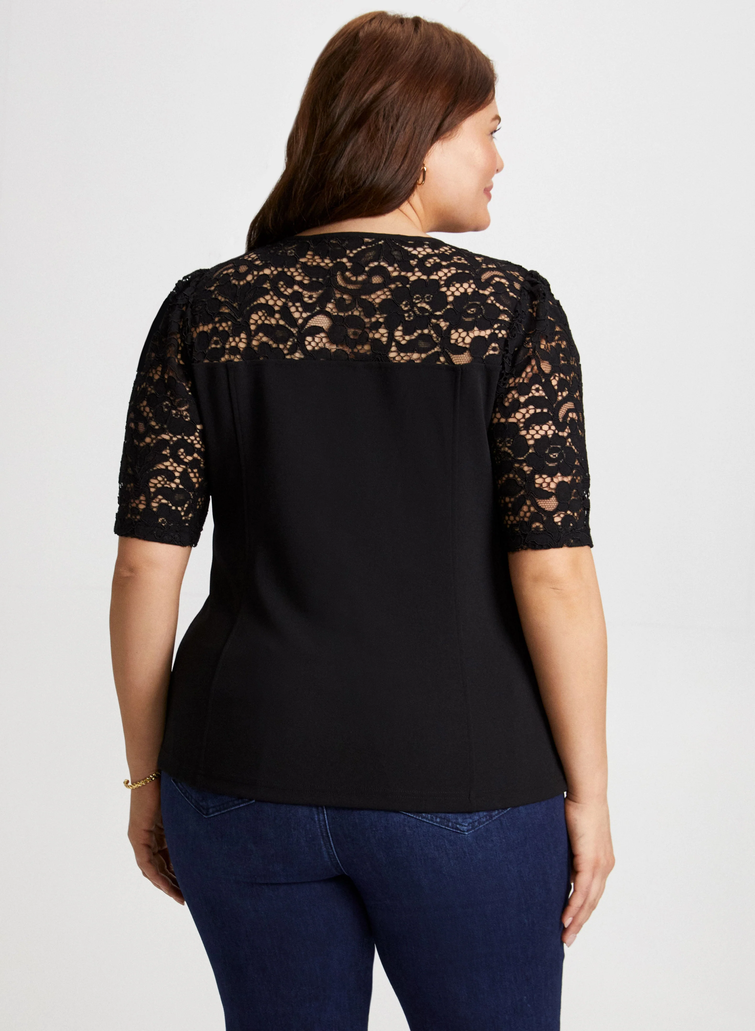 Illusion Neck Corset-Style Top - Image 4