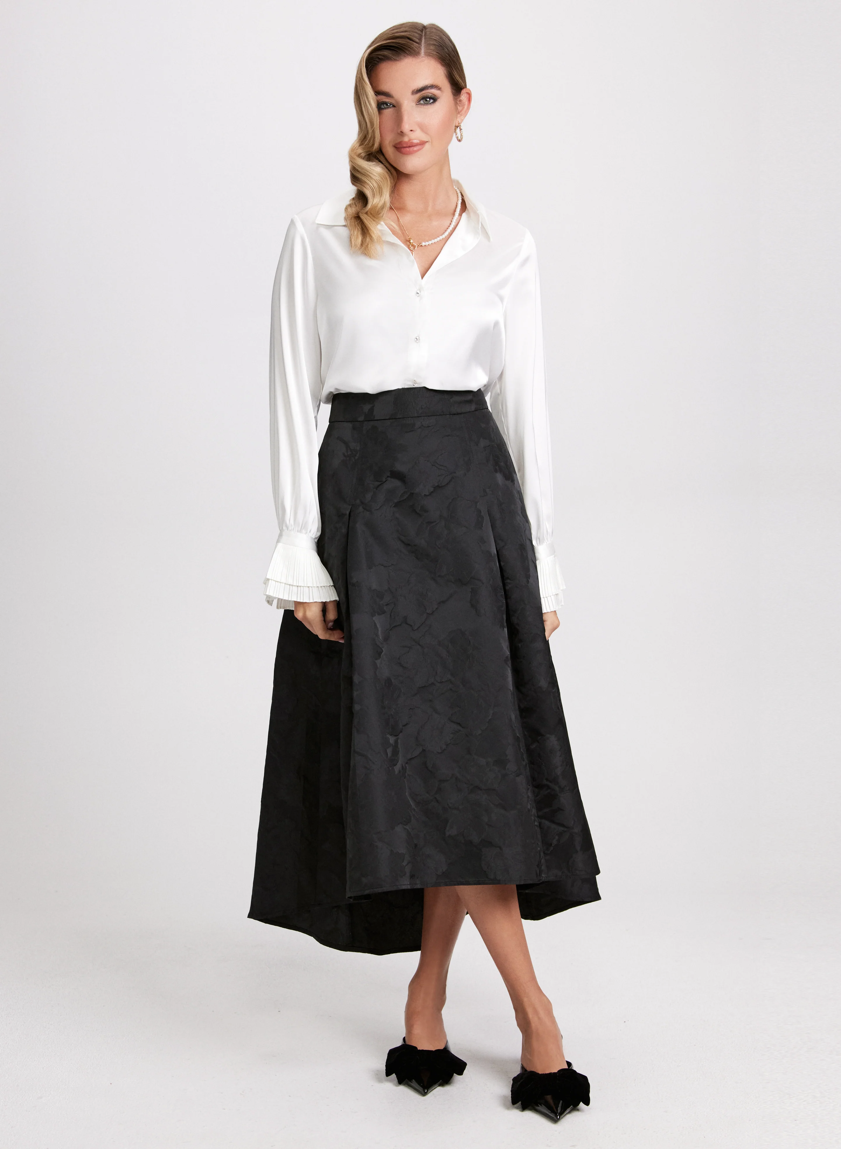 Jacquard Midi Skirt - Image 3
