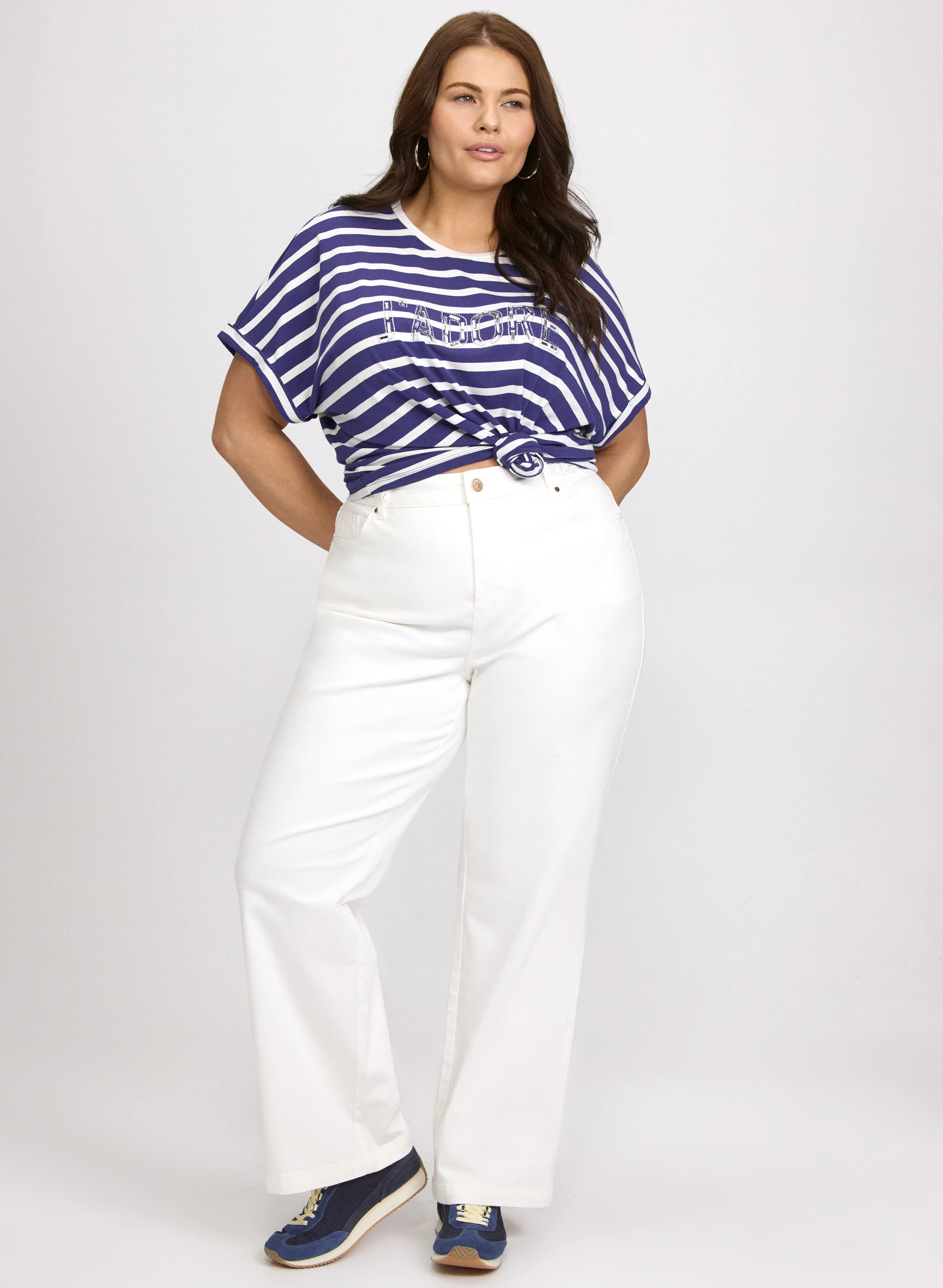 'J'Adore' Stripe T-Shirt - Image 3