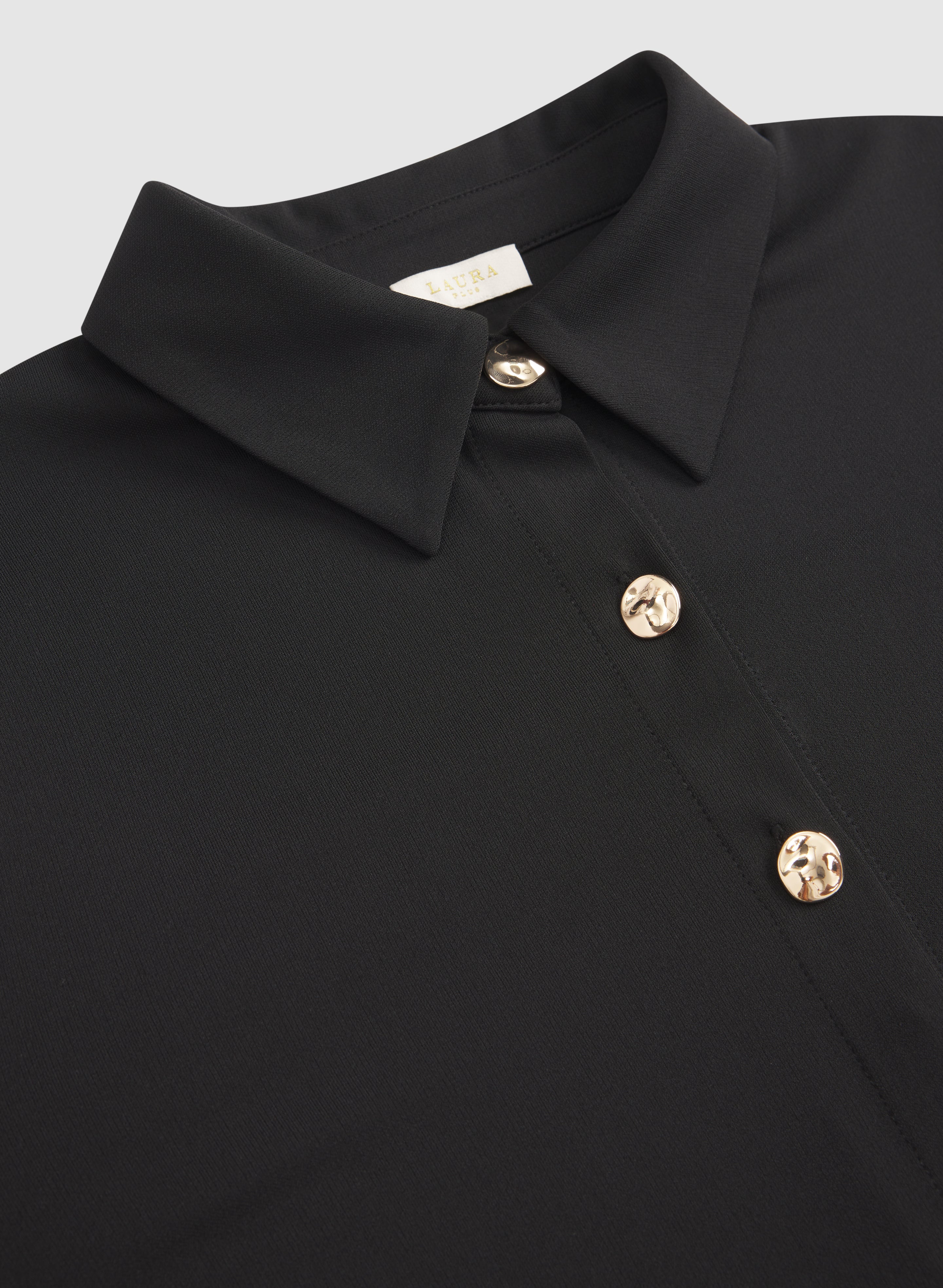 Jersey Button-Down Top - Image 8