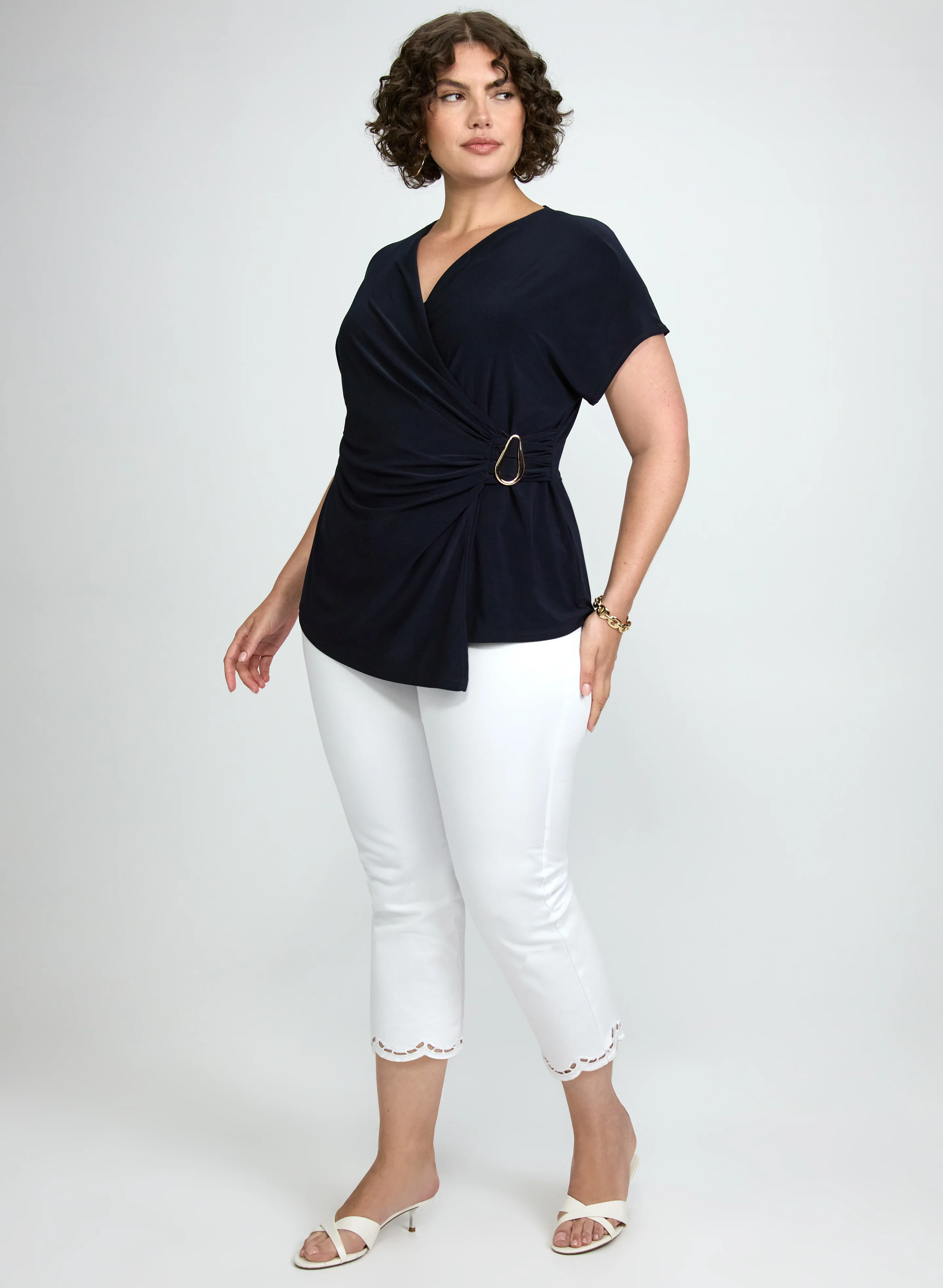 Jersey Faux-Wrap Top - Image 3