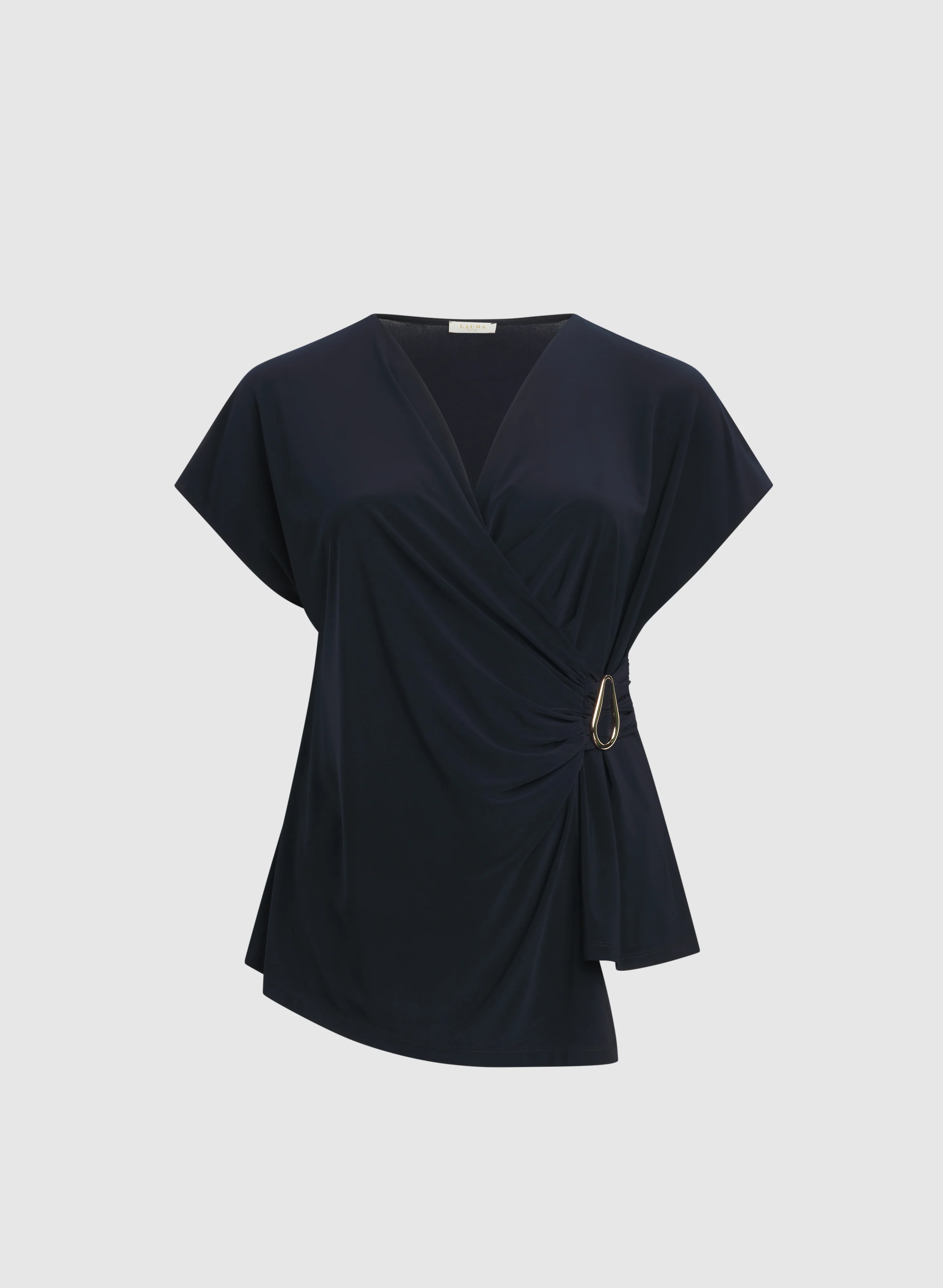 Jersey Faux-Wrap Top - Image 6