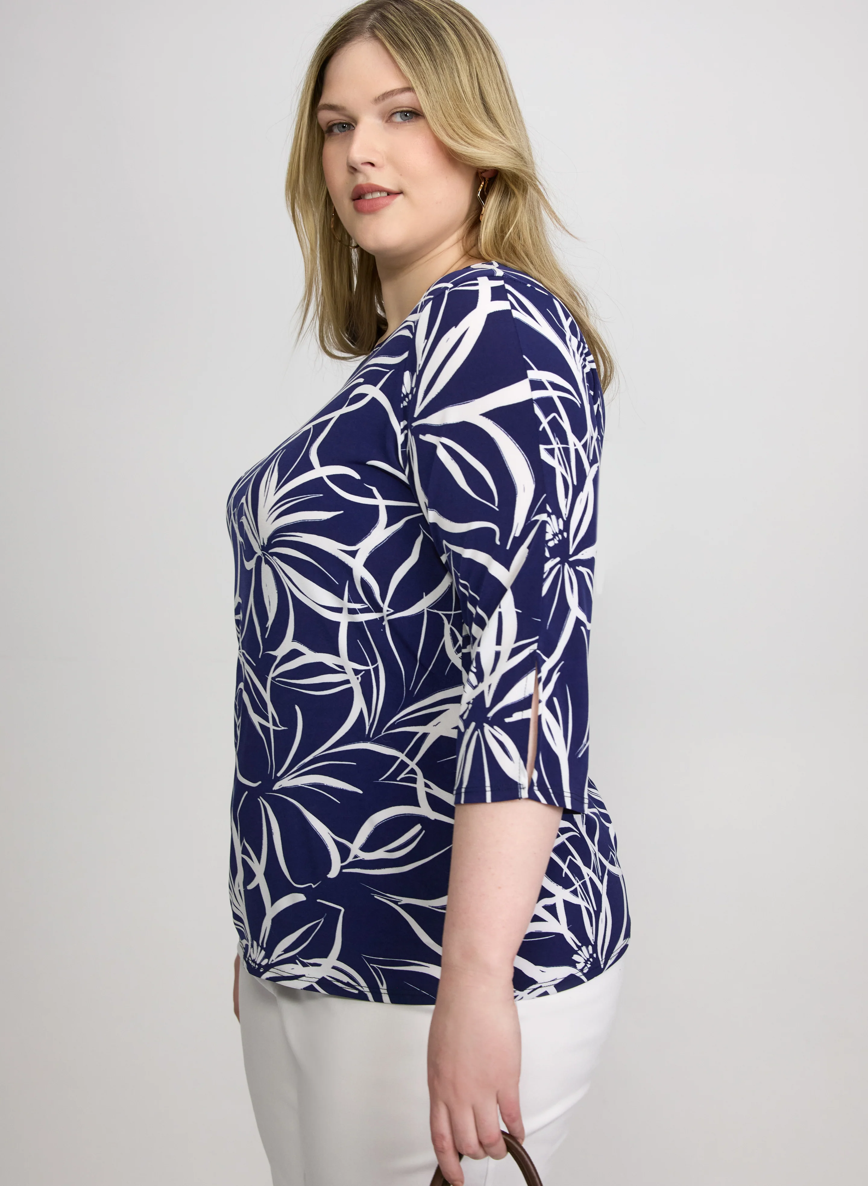 Jersey Floral Top - Image 2