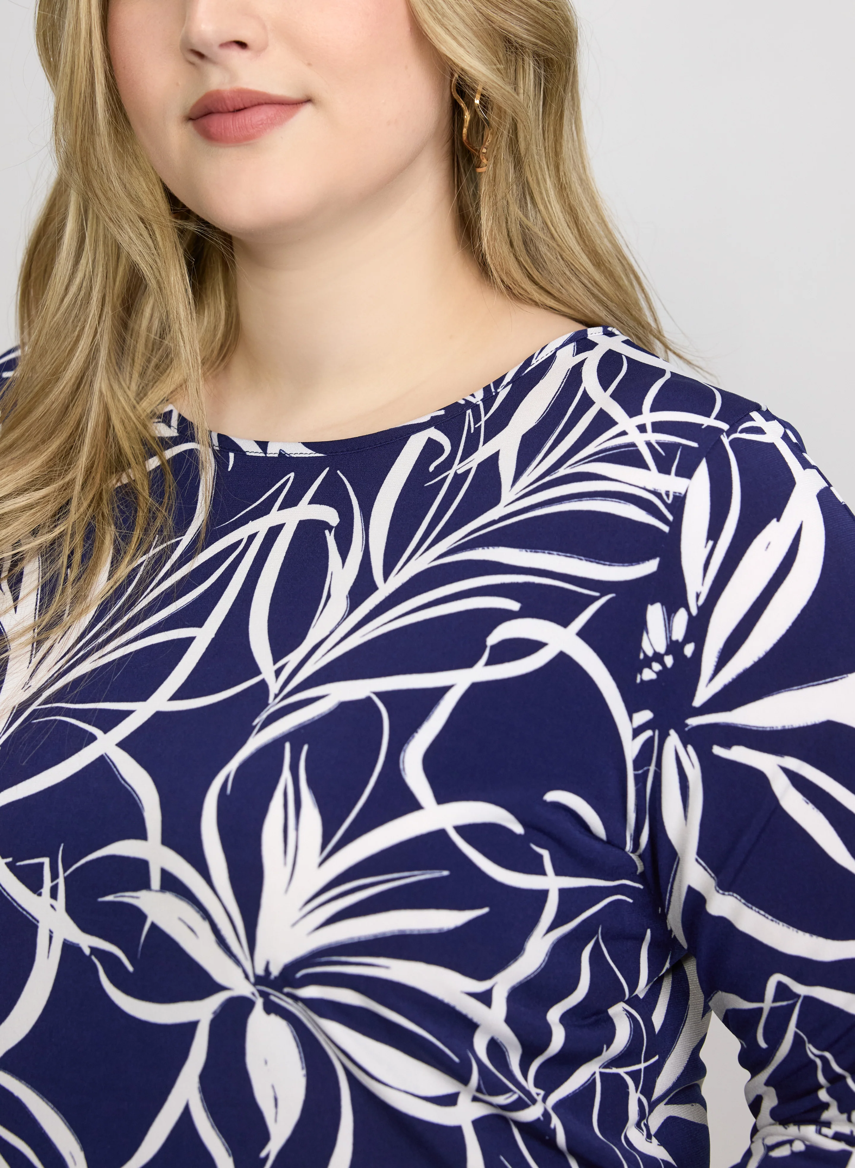 Jersey Floral Top - Image 5