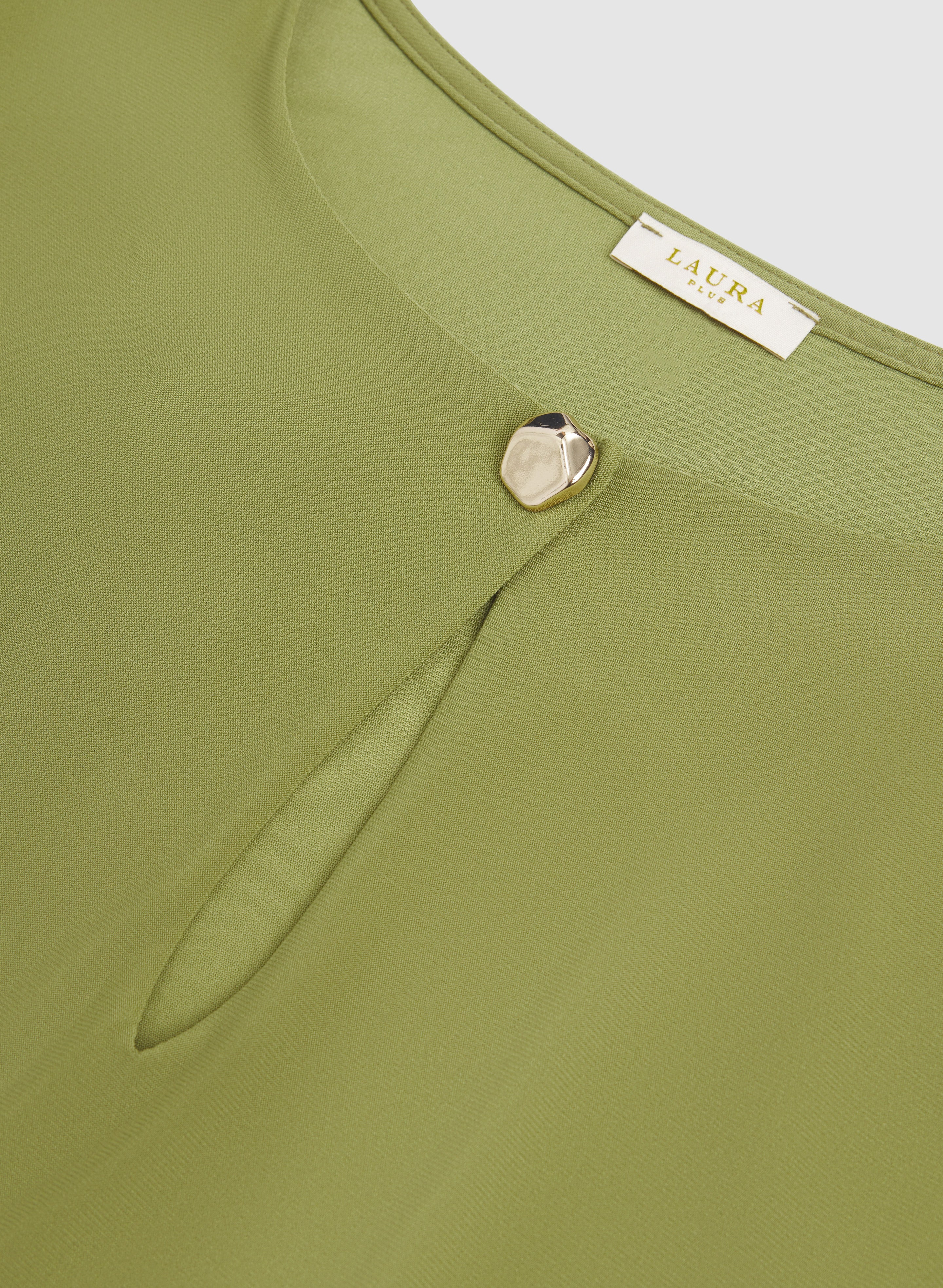 Jersey Keyhole Detail Top - Image 7