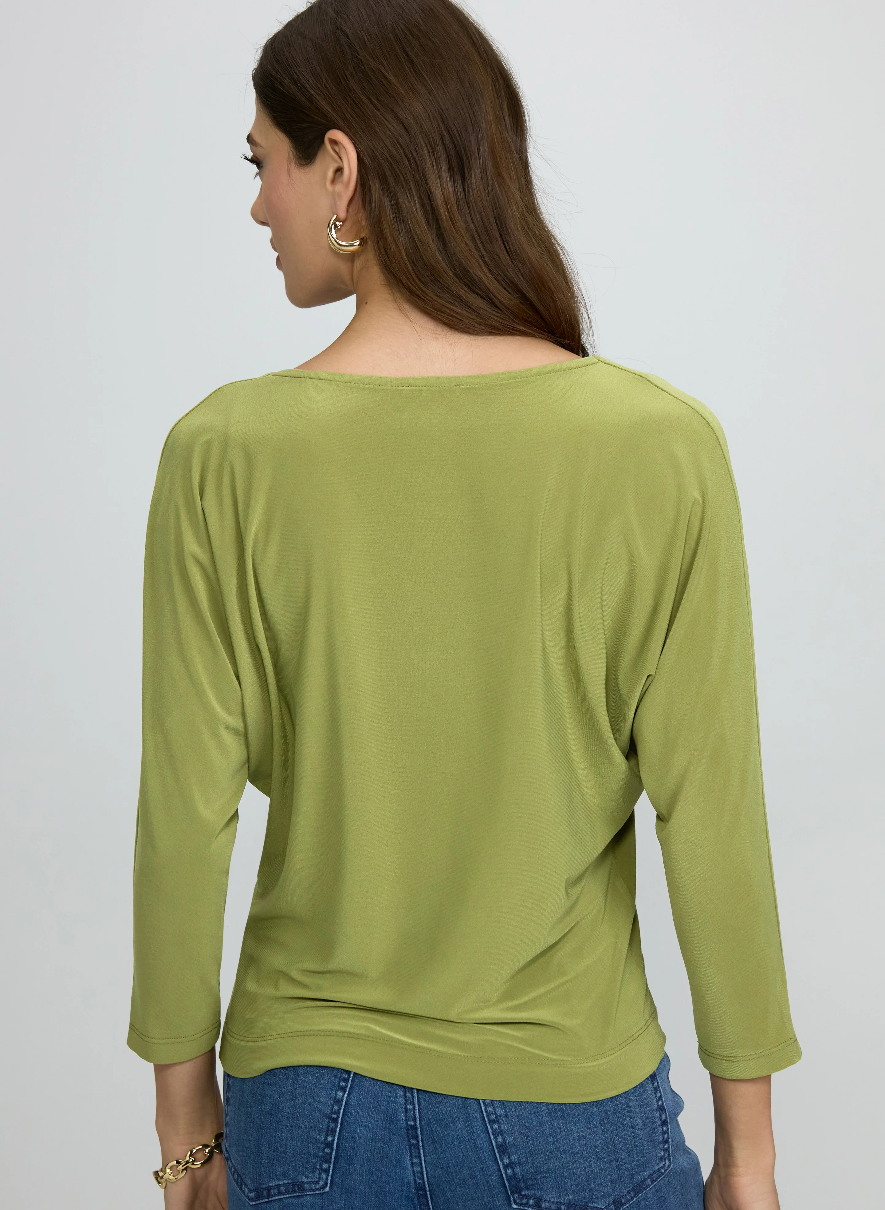 Jersey Keyhole Detail Top - Image 4