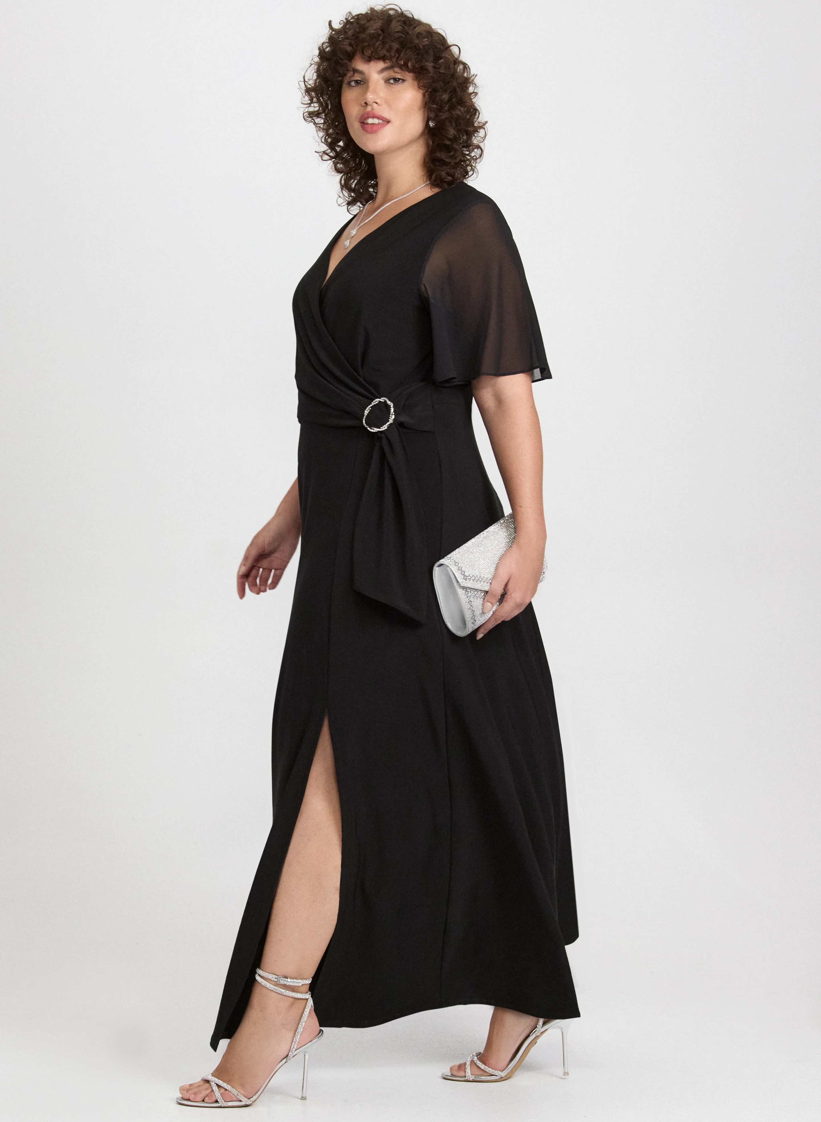 Jersey Slit Dress - Image 2