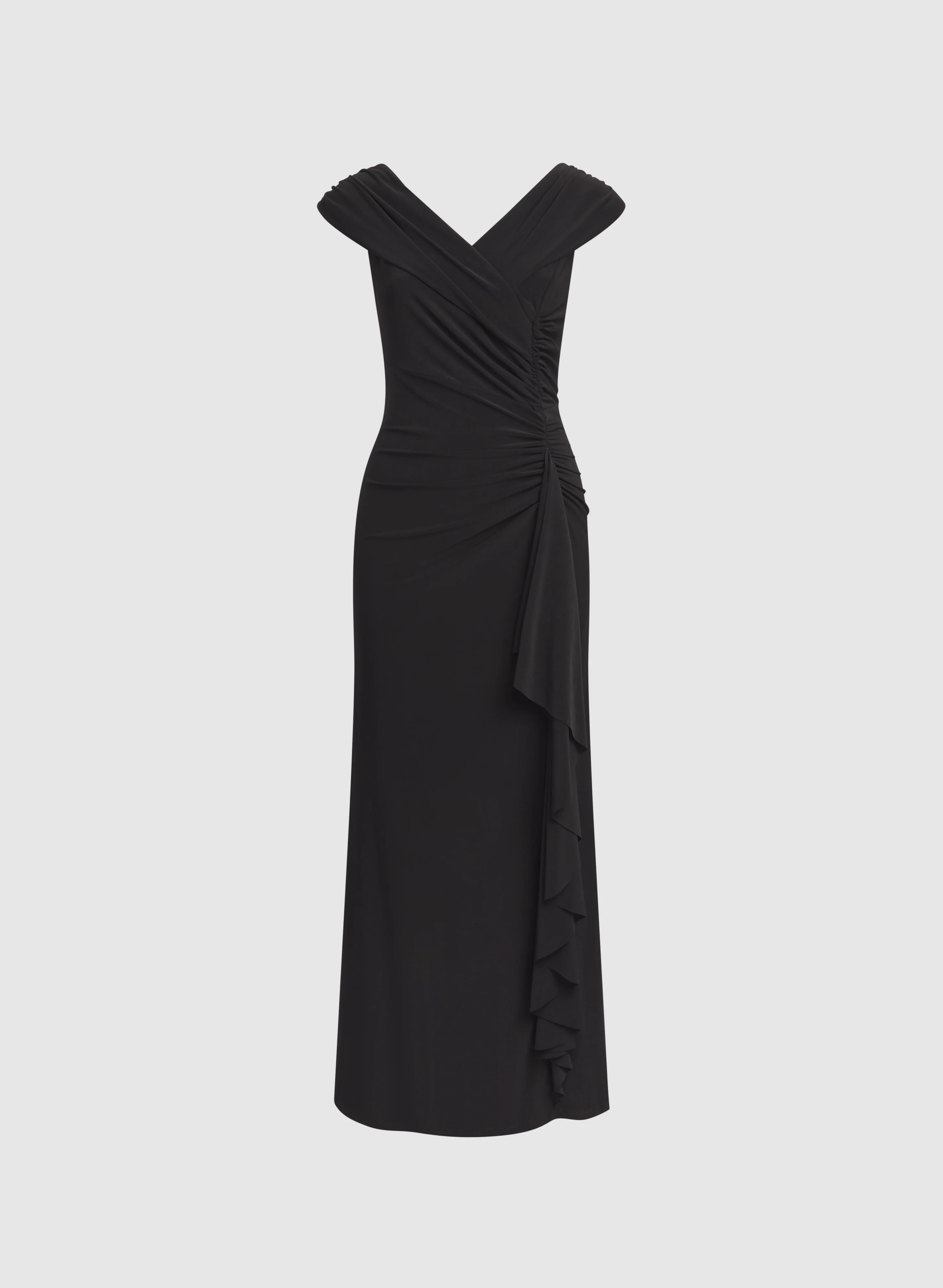 Jersey Waterfall Ruffle Dress - Image 5
