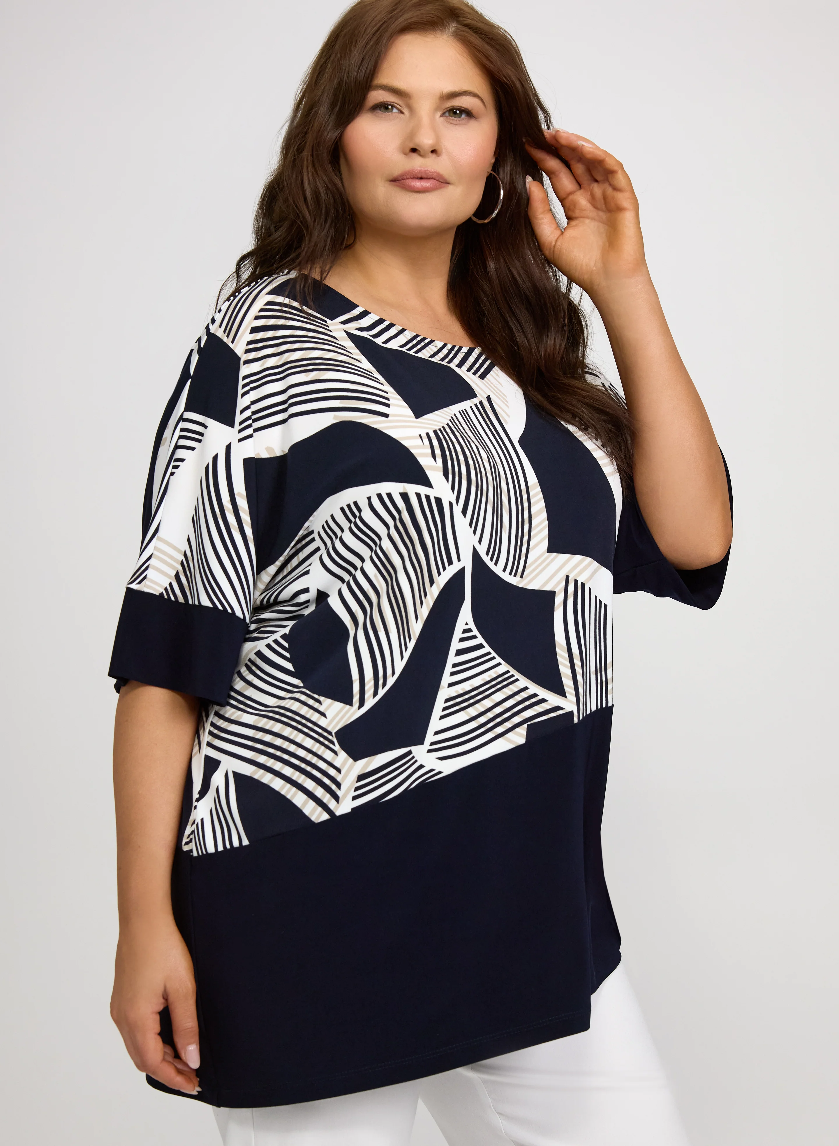 Joseph Ribkoff - Abstract Print Top - Image 5