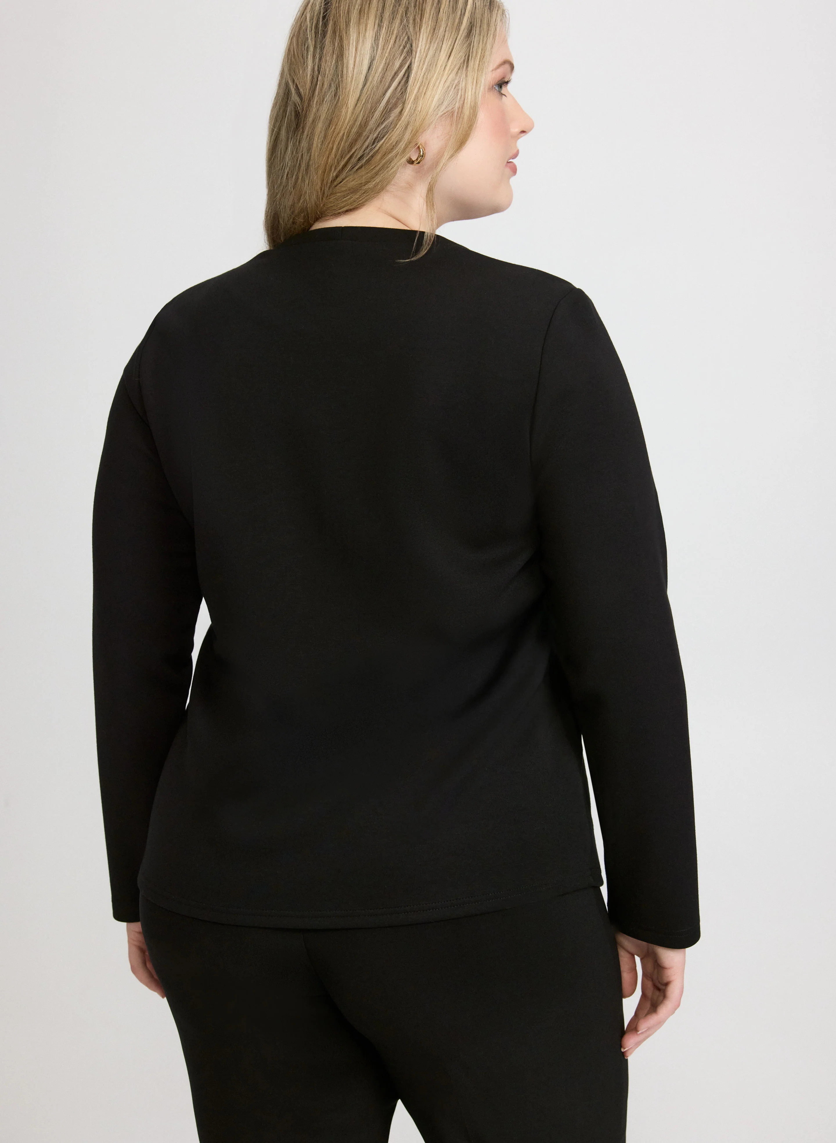 Joseph Ribkoff - Asymmetric Swing Jacket - Image 4