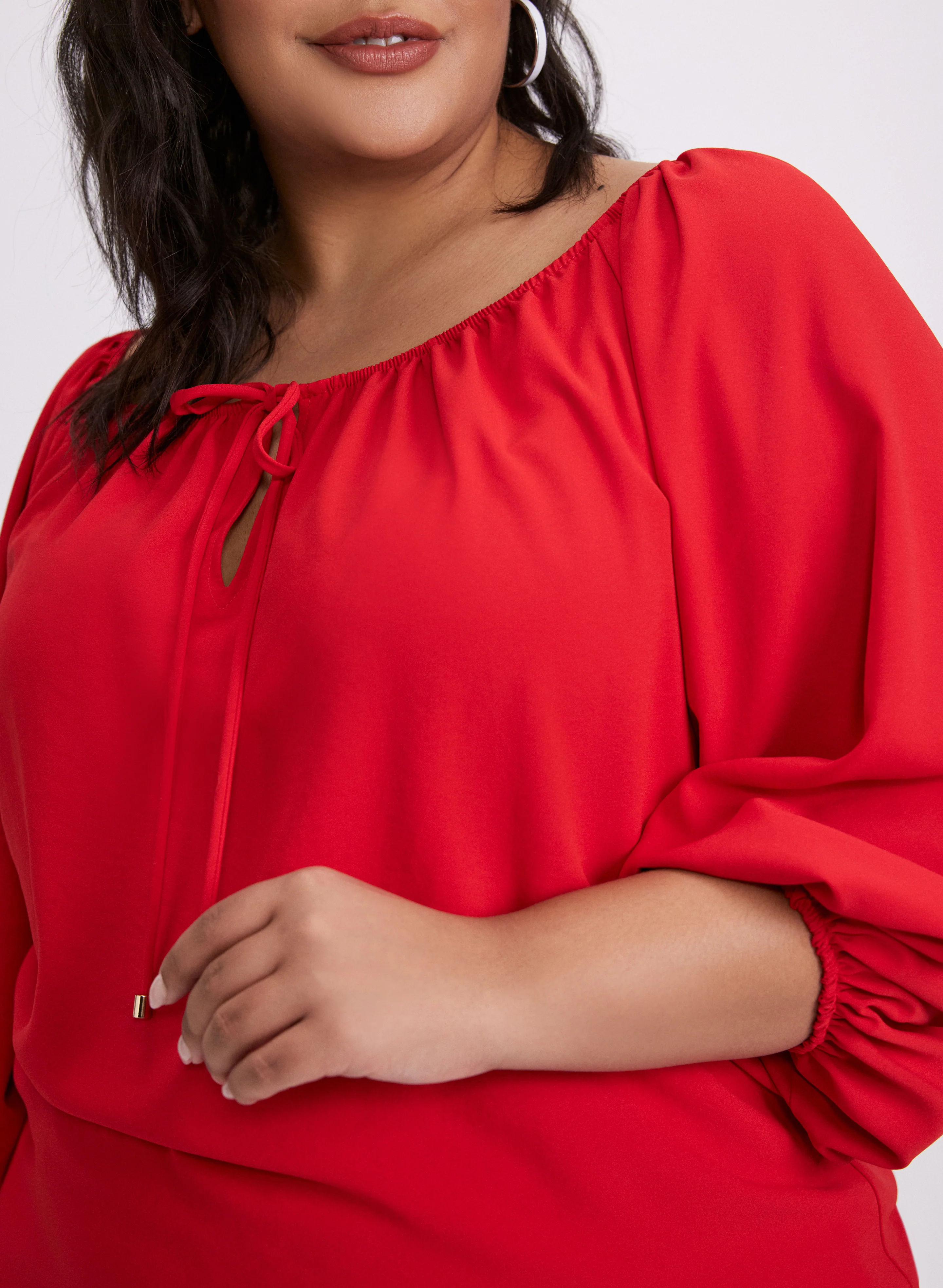 Joseph Ribkoff - Balloon Sleeve Blouse - Image 5