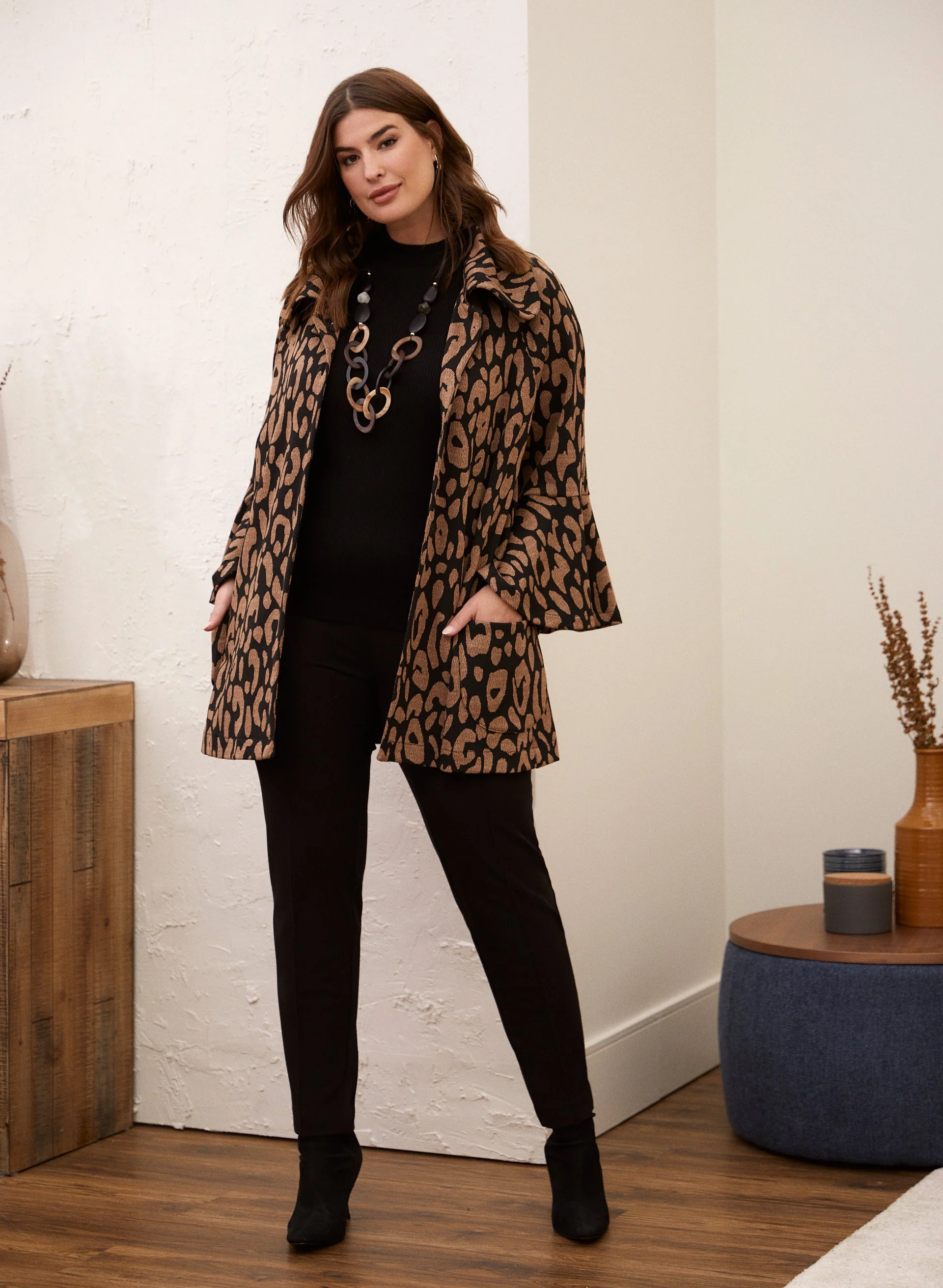 Joseph Ribkoff - Printed Bell Sleeve Jacket - Image 3