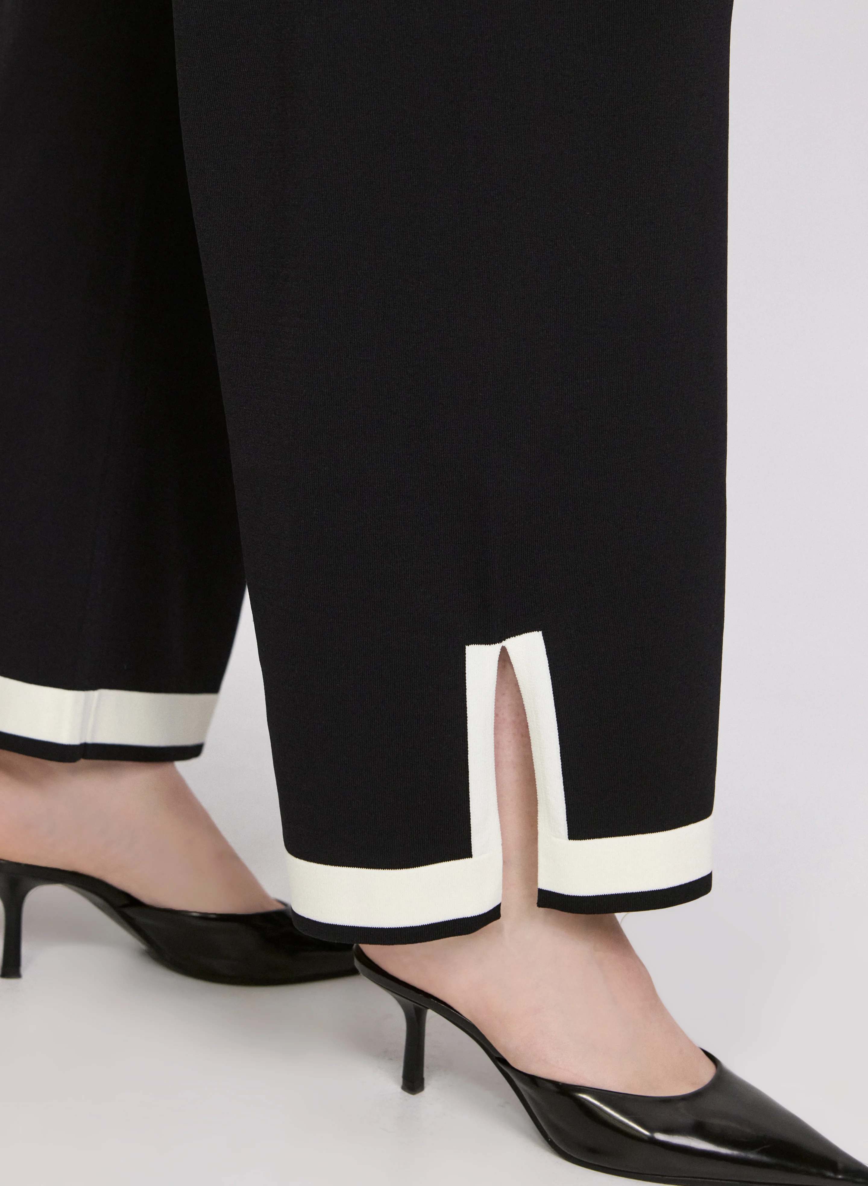 Joseph Ribkoff - Contrast Hem Pants - Image 5