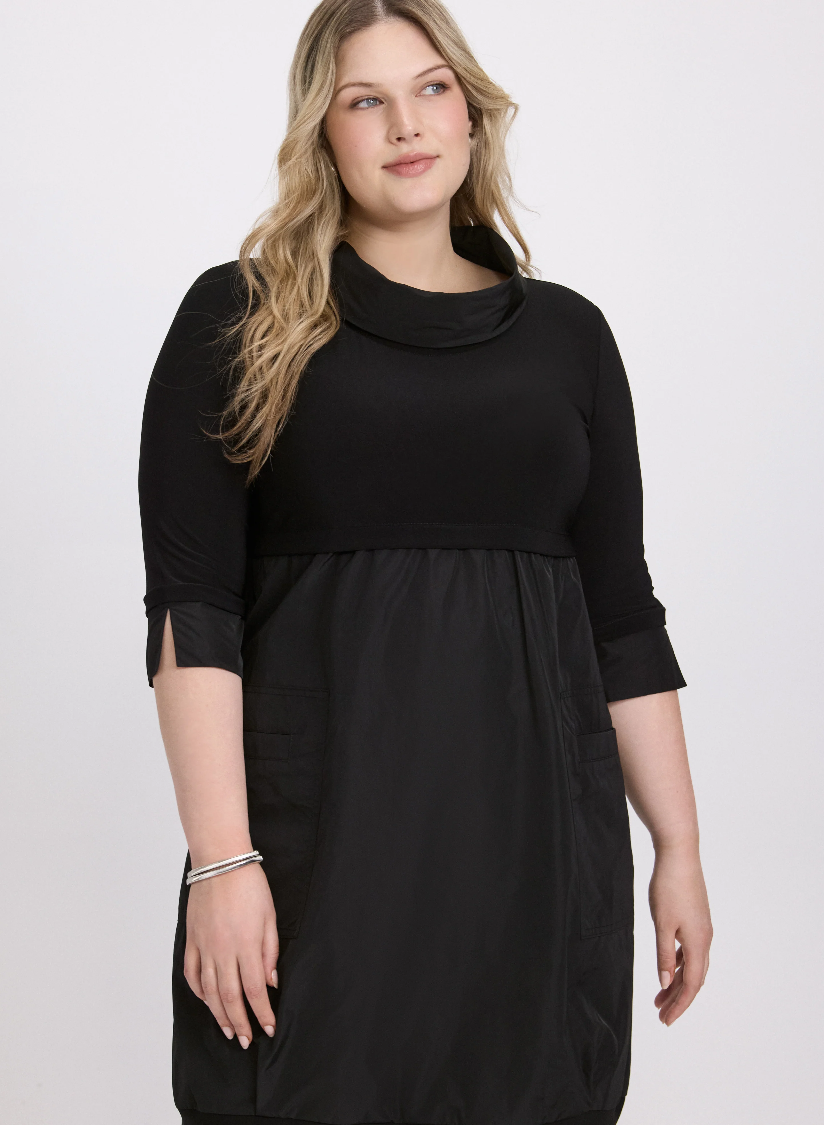 Joseph Ribkoff - Cowl Neck Bubble Dress - Image 4