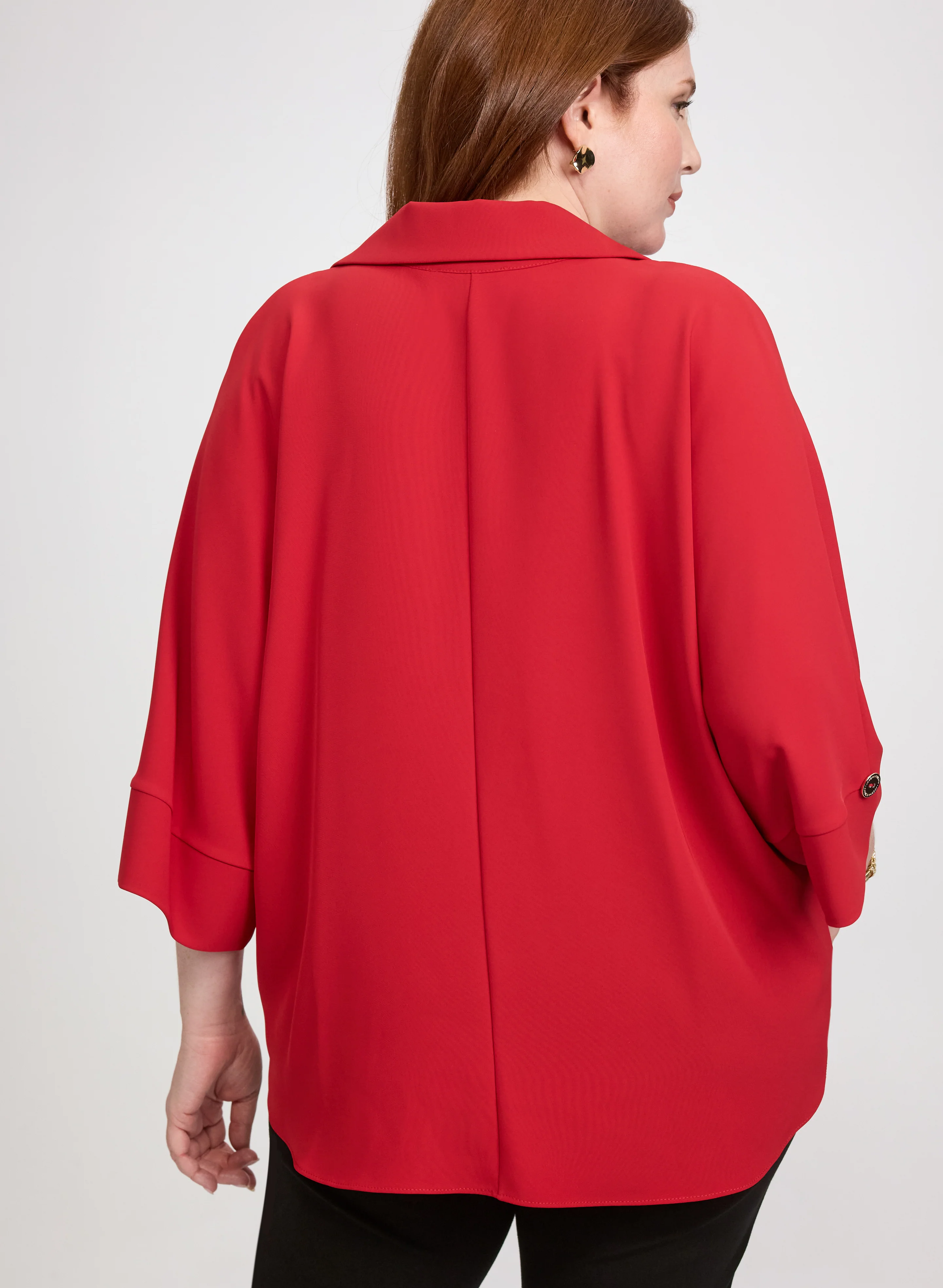 Joseph Ribkoff - Crossover Blouse - Image 4