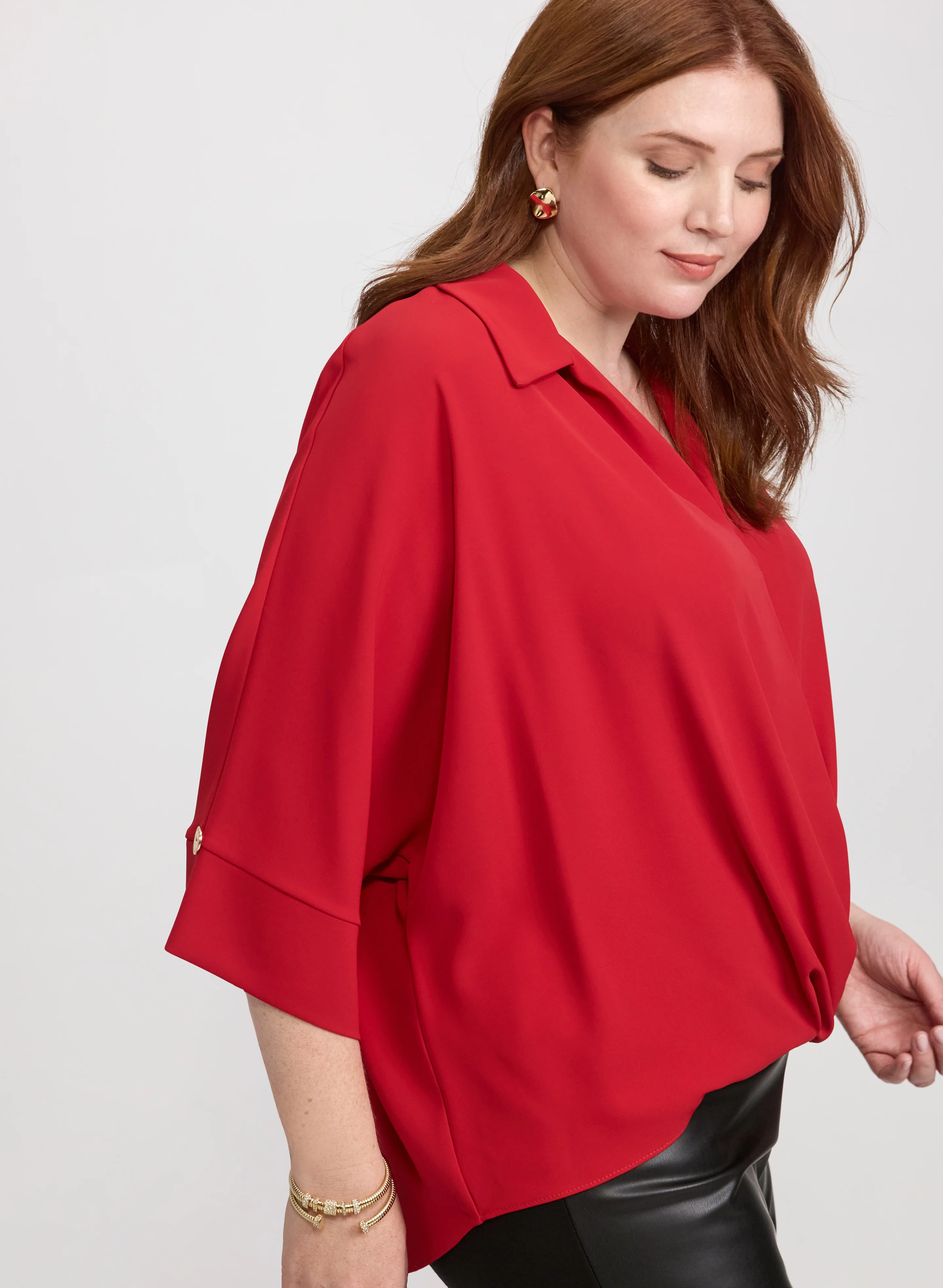 Joseph Ribkoff - Crossover Blouse - Image 5