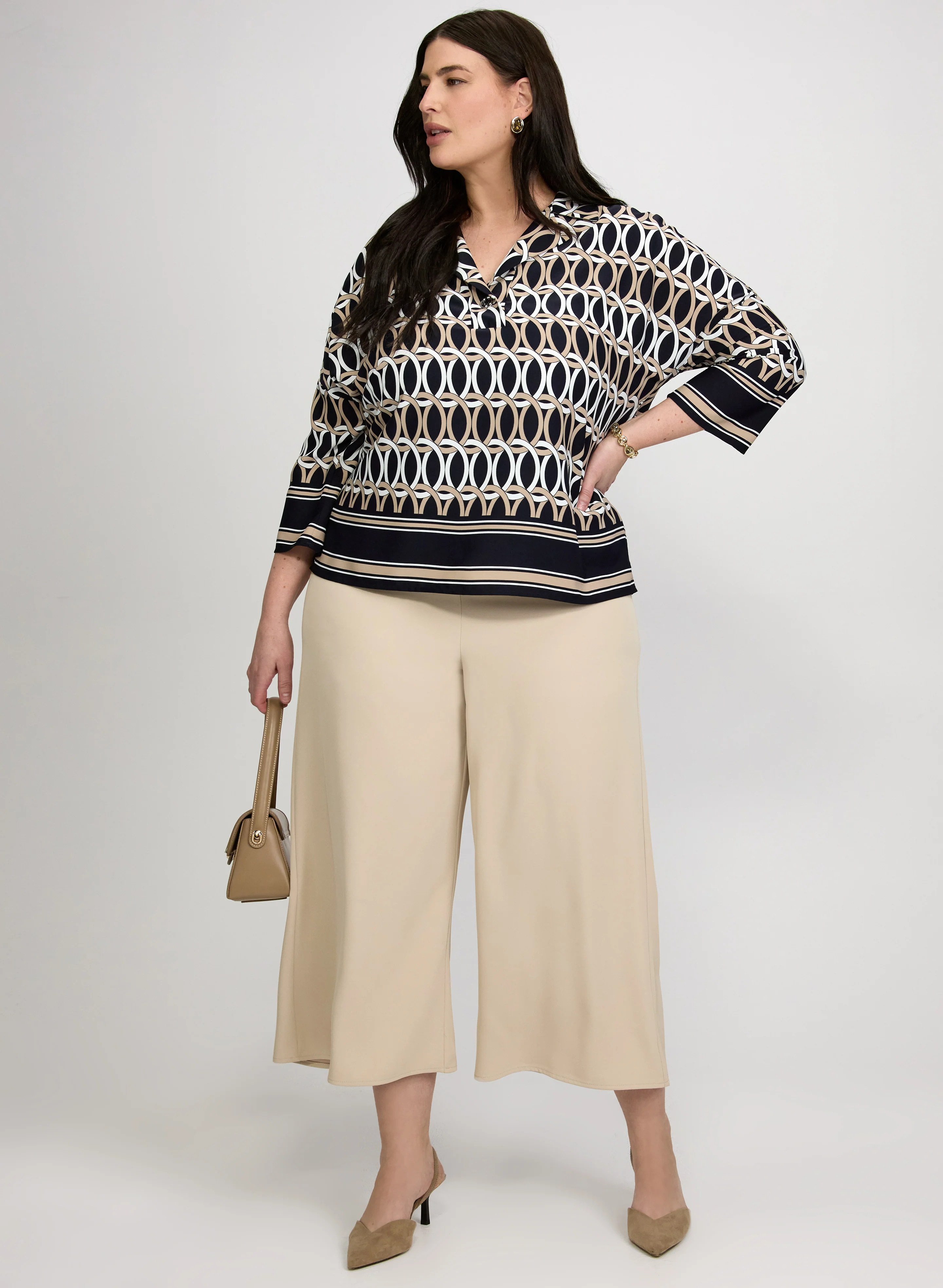 Joseph Ribkoff - Culotte Wide-Leg Pants - Image 3