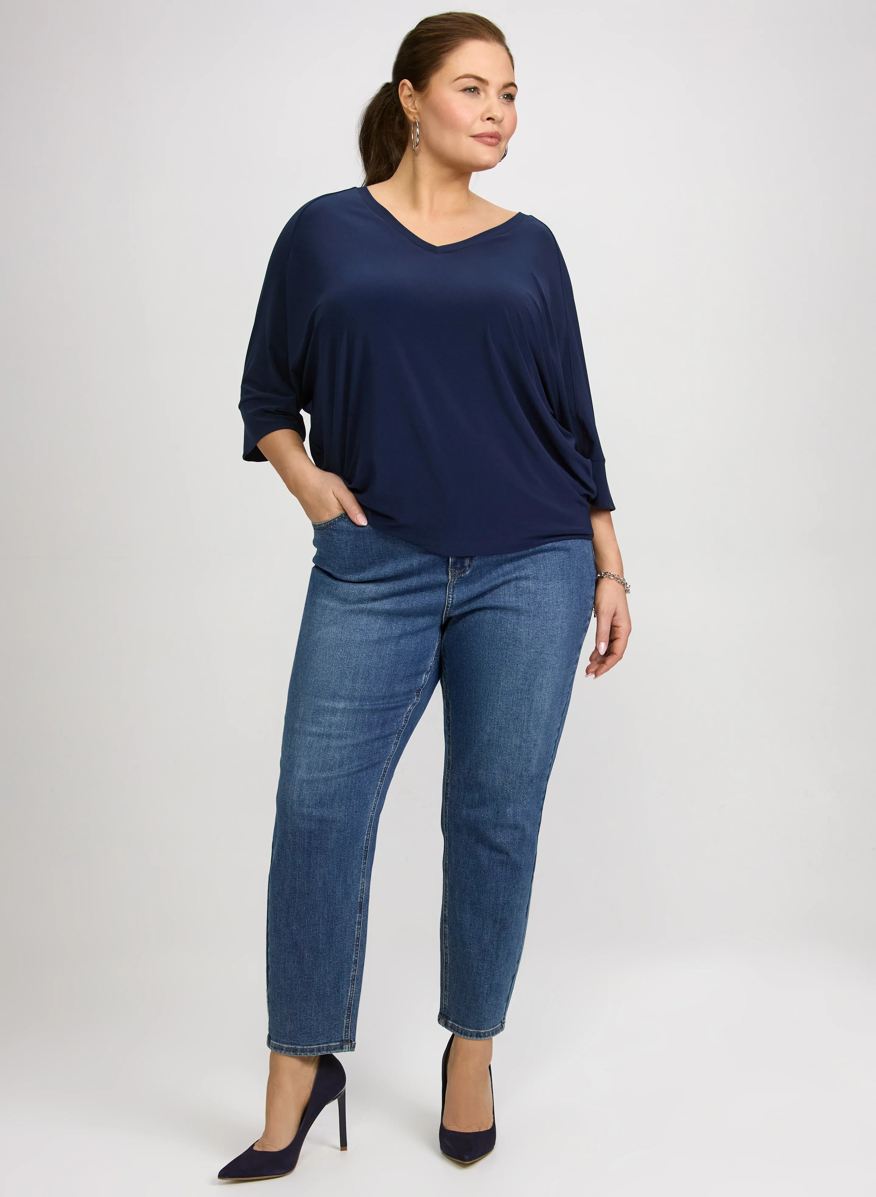 Joseph Ribkoff - Elbow Sleeve Top - Image 3