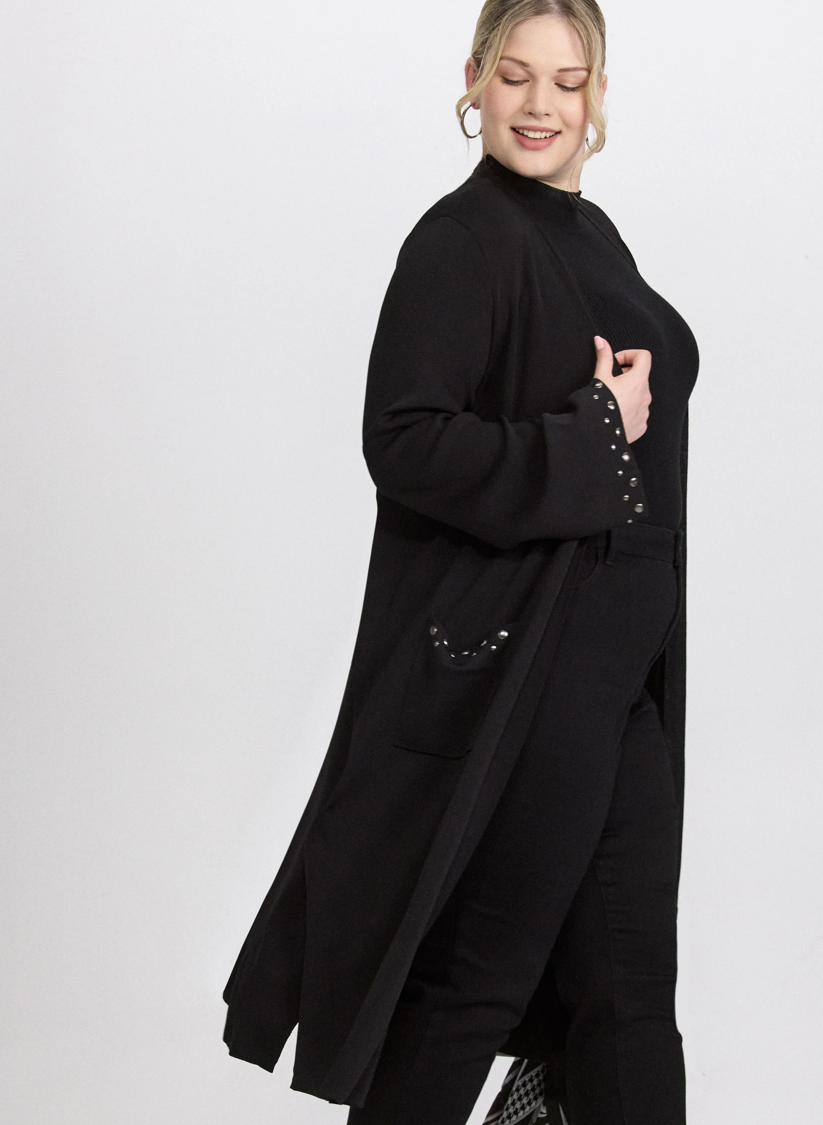 Joseph Ribkoff - Embellished Open-Front Cardigan - Image 2