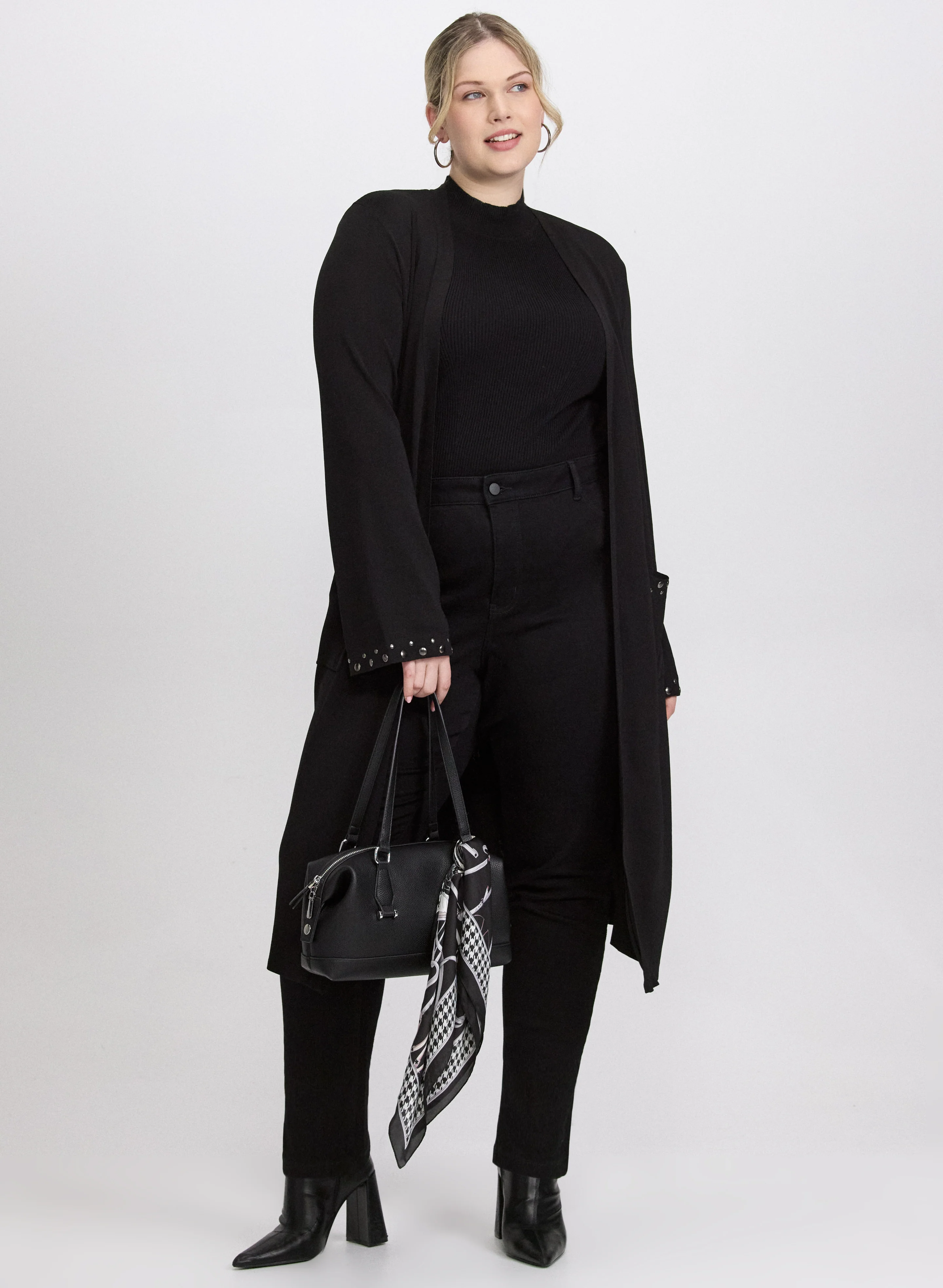Joseph Ribkoff - Embellished Open-Front Cardigan - Image 3