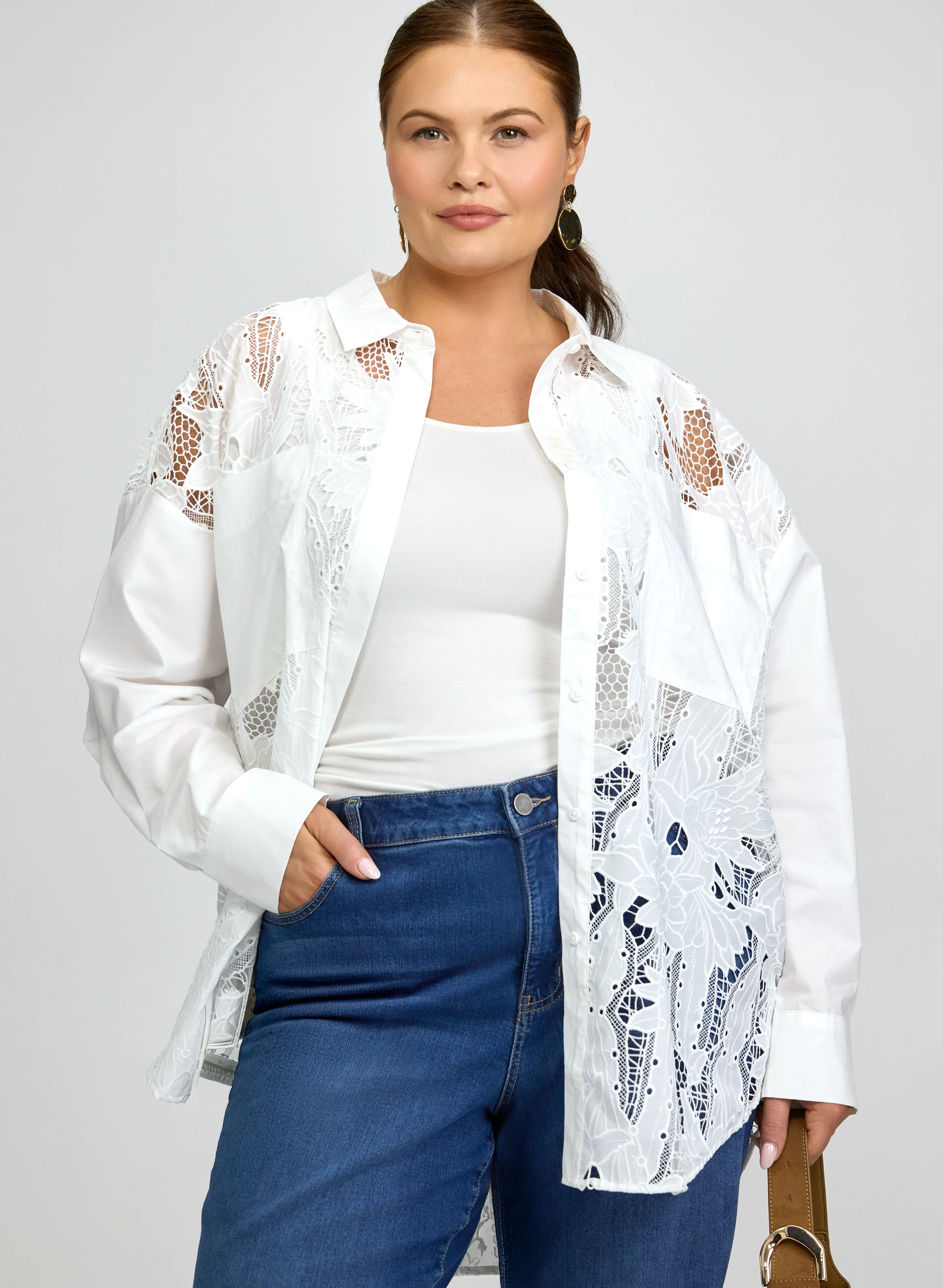 Joseph Ribkoff - Eyelet Embroidered Blouse