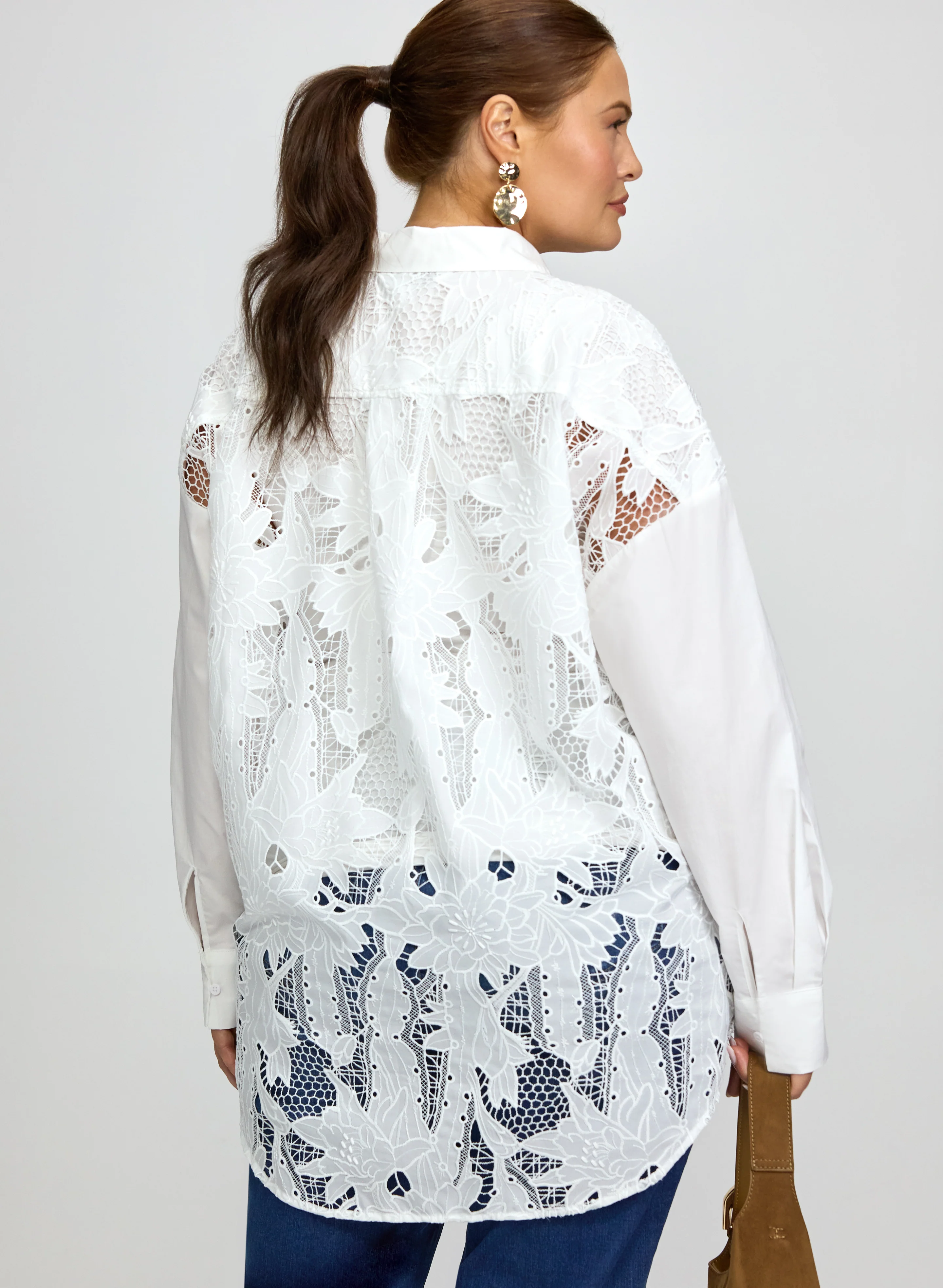 Joseph Ribkoff - Eyelet Embroidered Blouse - Image 2