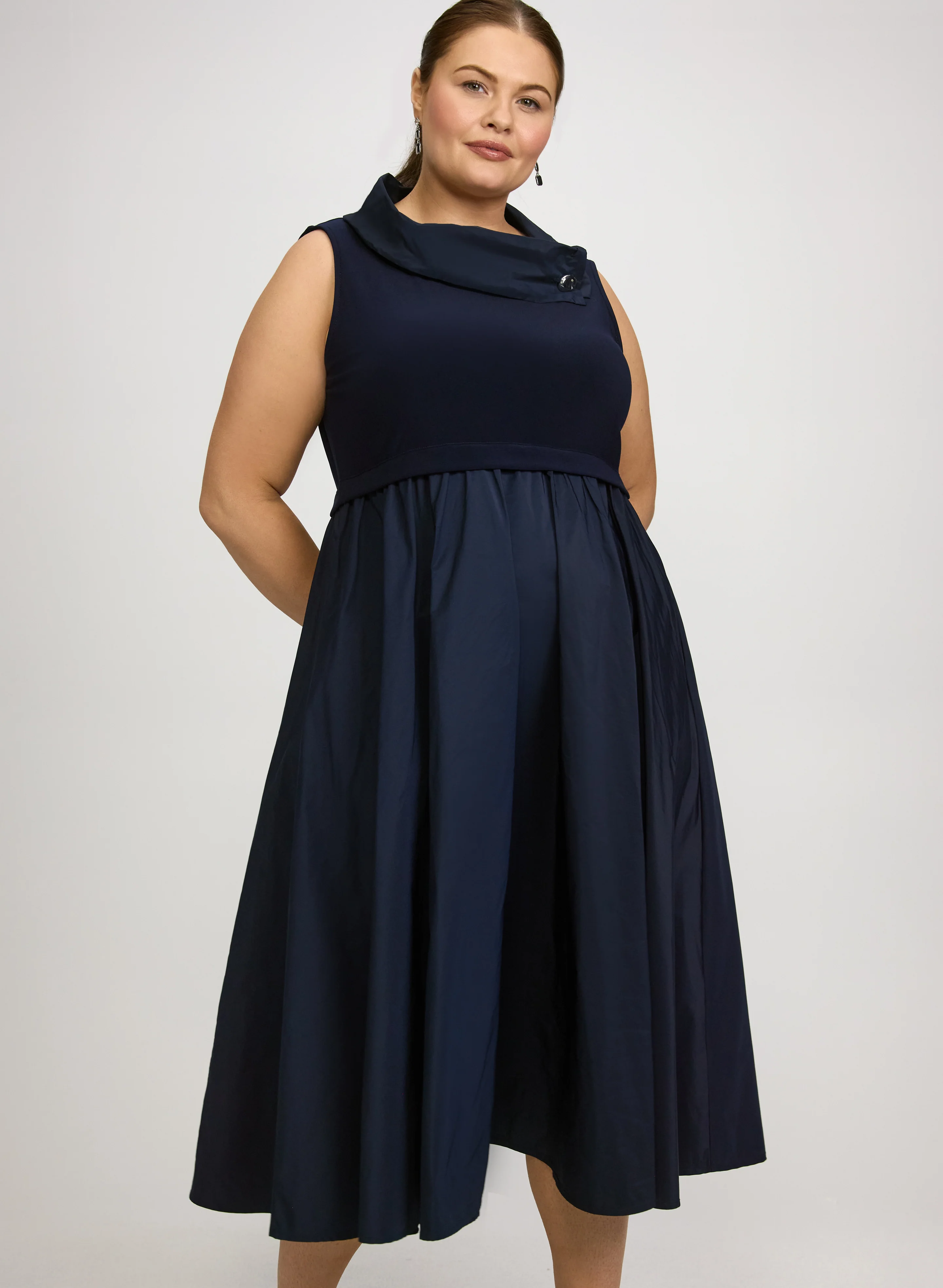 Joseph Ribkoff - Fit & Flare Midi Dress - Image 3