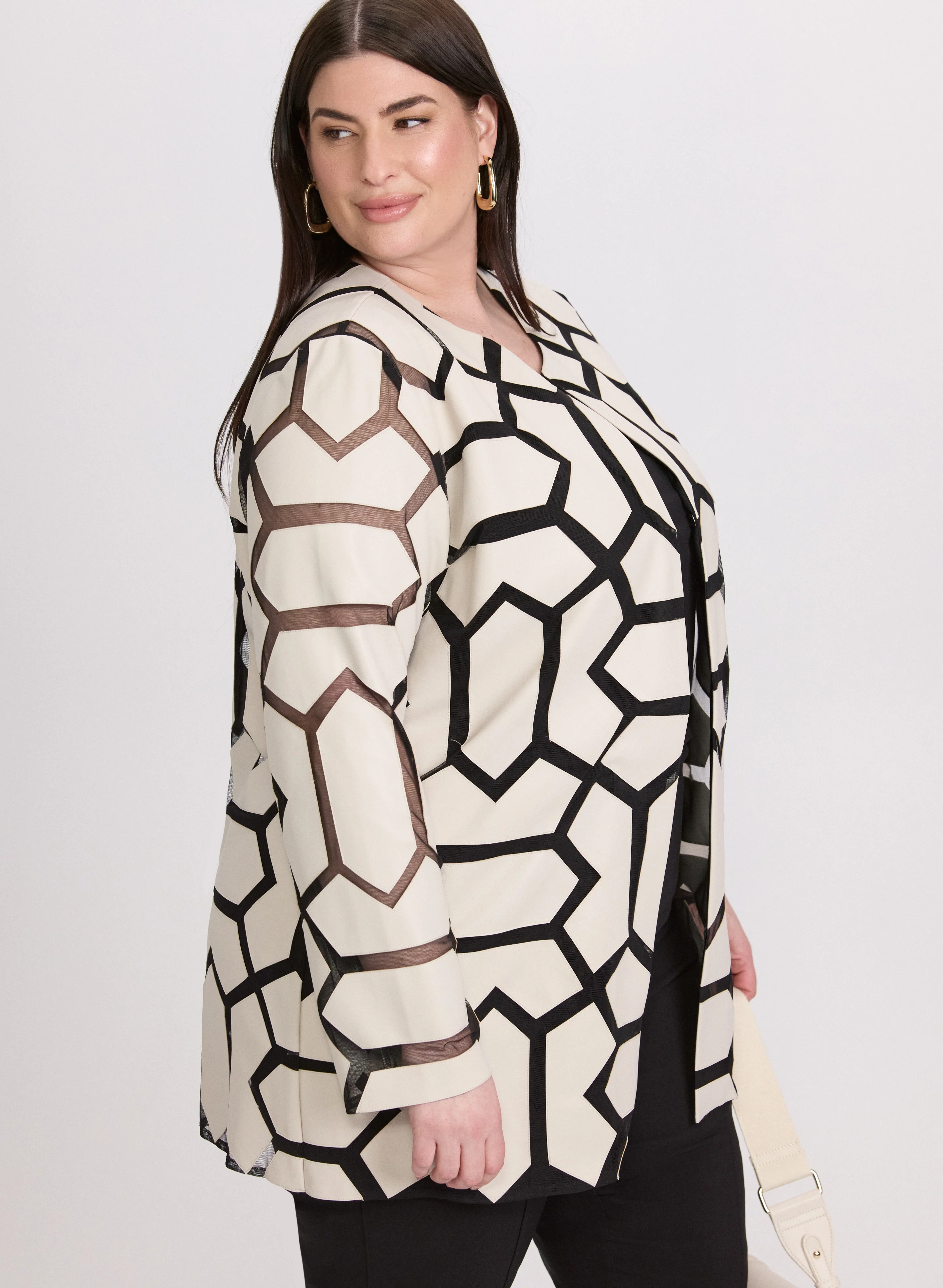 Joseph Ribkoff - Geometric Jacket - Image 2