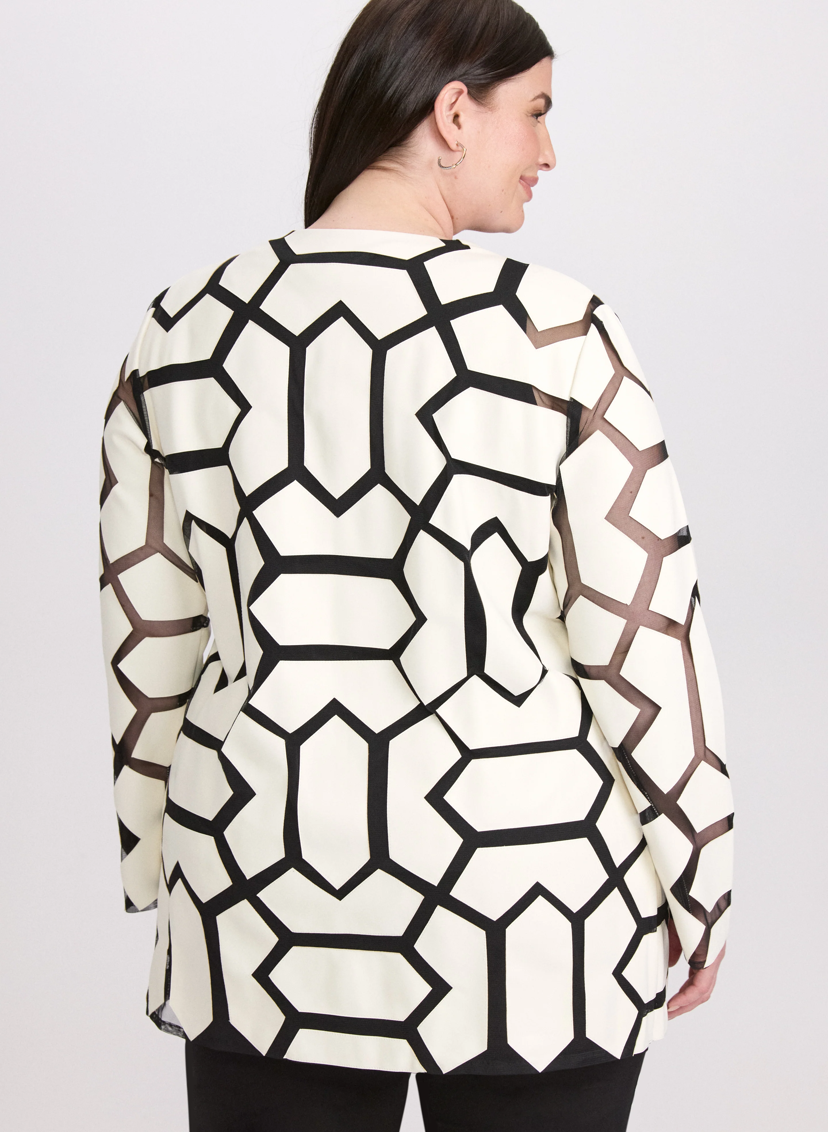Joseph Ribkoff - Geometric Jacket - Image 4