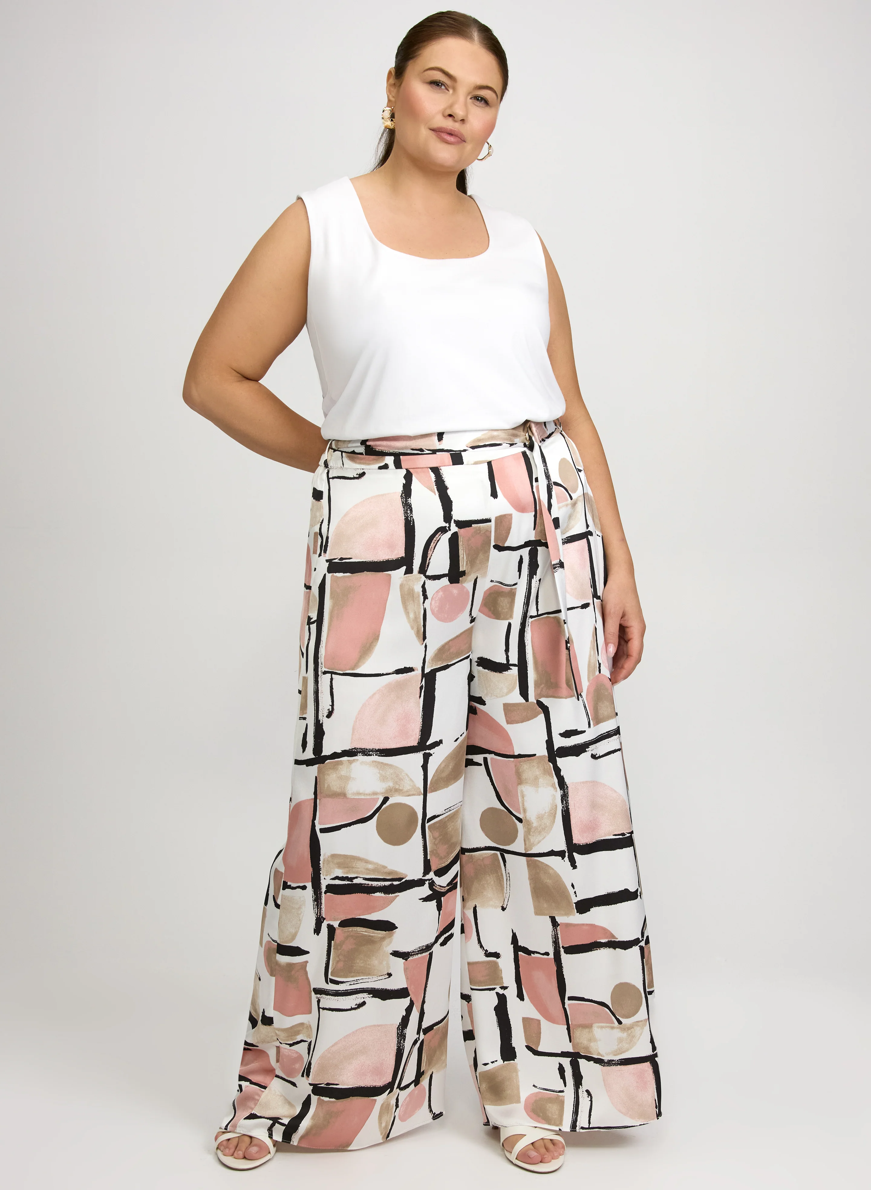 Joseph Ribkoff - Geometric Pull-On Pants - Image 3