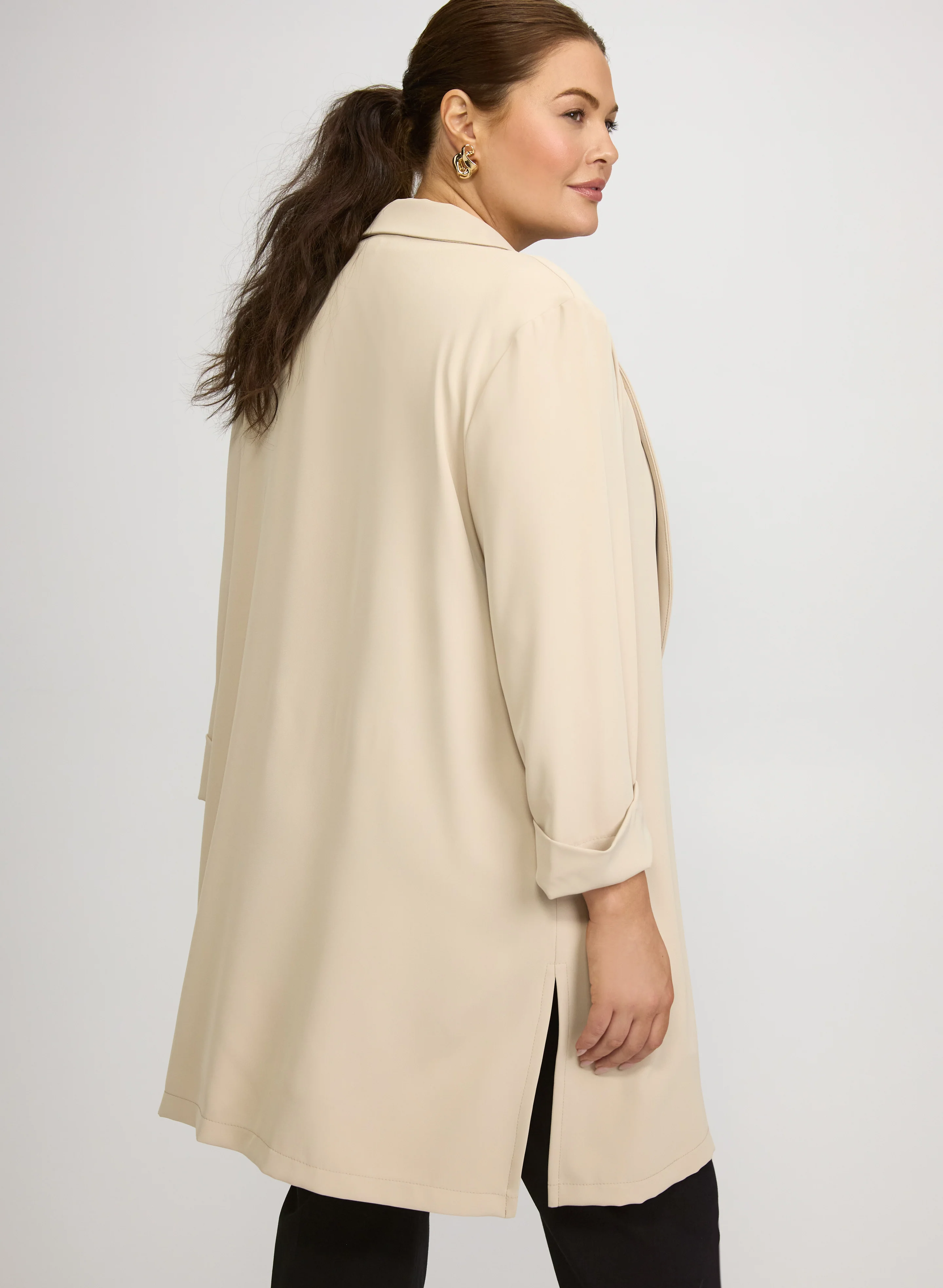 Joseph Ribkoff - Long Open-Front Blazer - Image 4