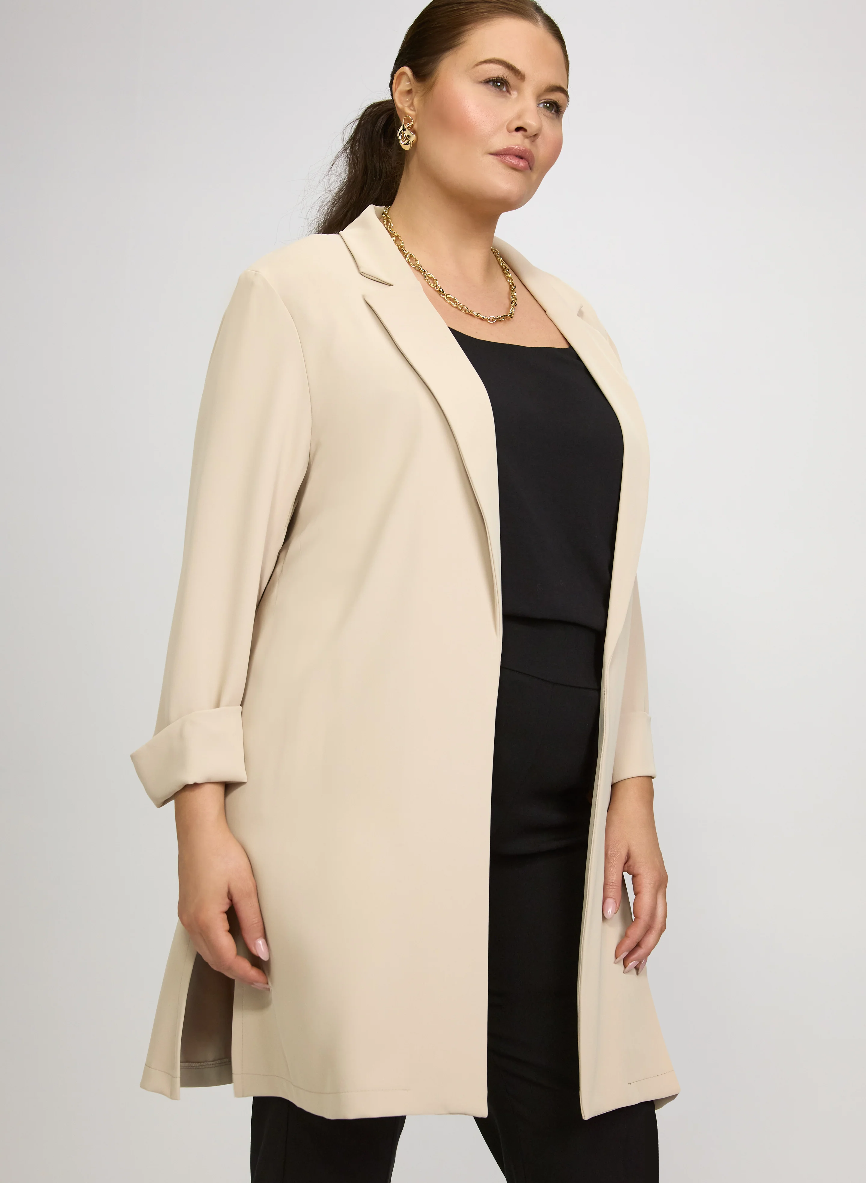 Joseph Ribkoff - Long Open-Front Blazer - Image 5