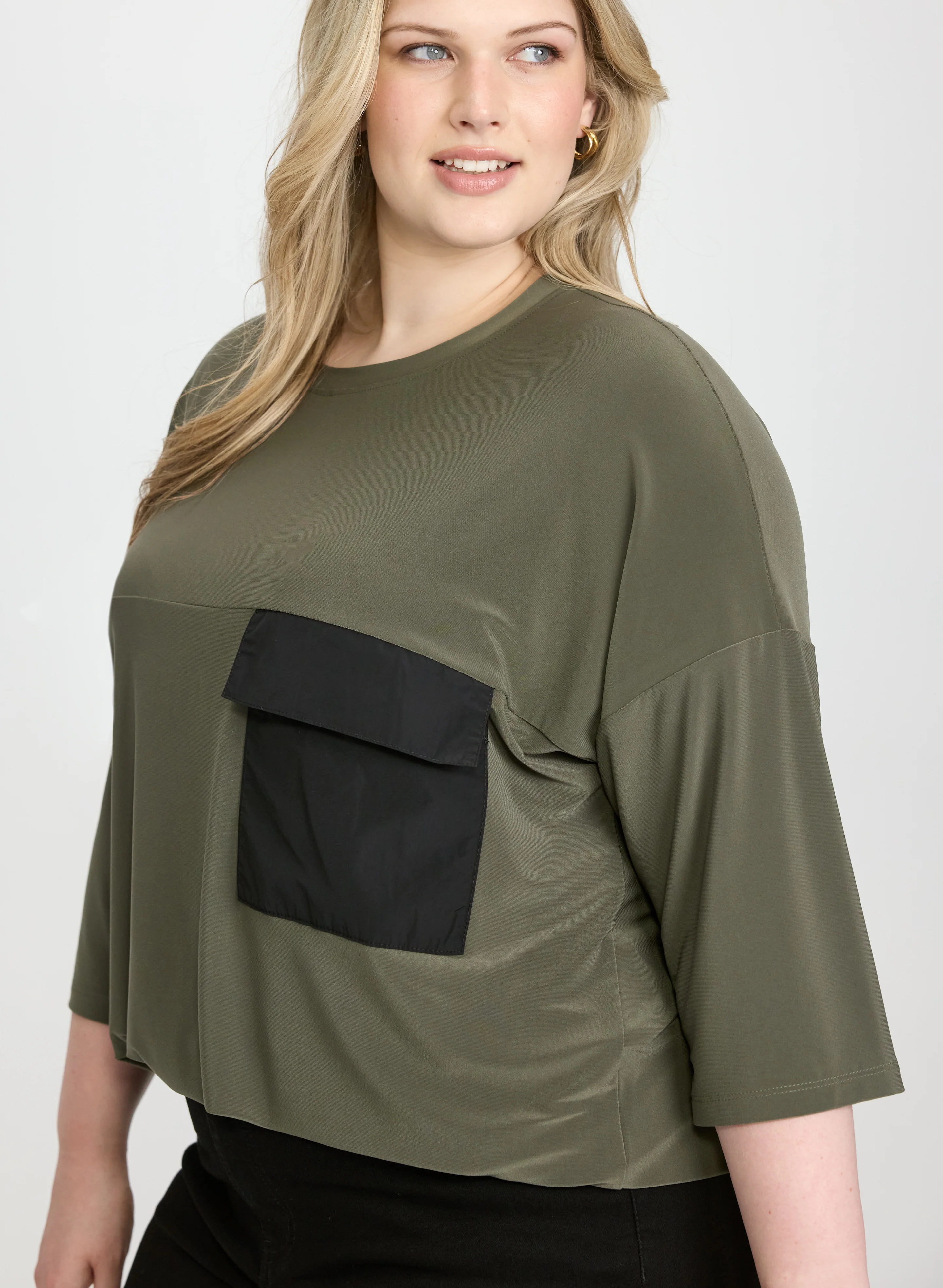 Joseph Ribkoff - Patch Pocket Top - Image 2